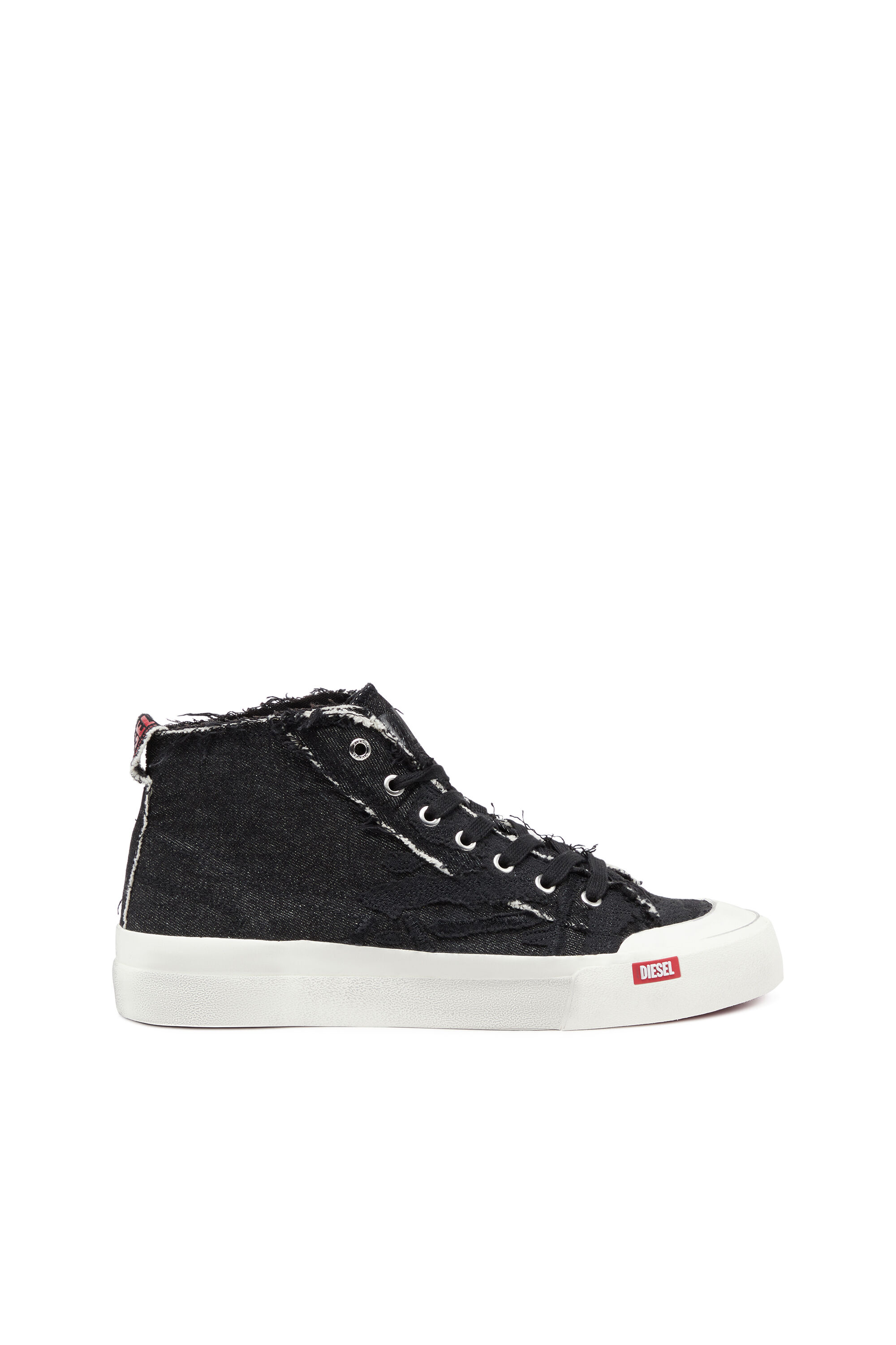 Men's S-Athos Mid-Destroyed gauze and denim high-top Men's S-Athos Mid-Destroyed gauze and denim high-top