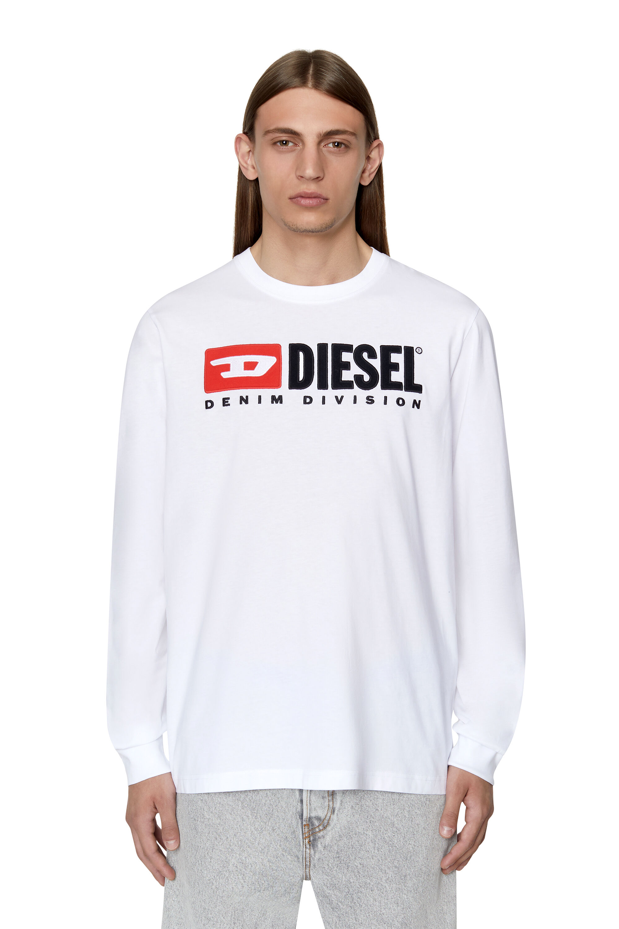 Diesel - T-JUST-LS-DIV, Blanc - Image 1