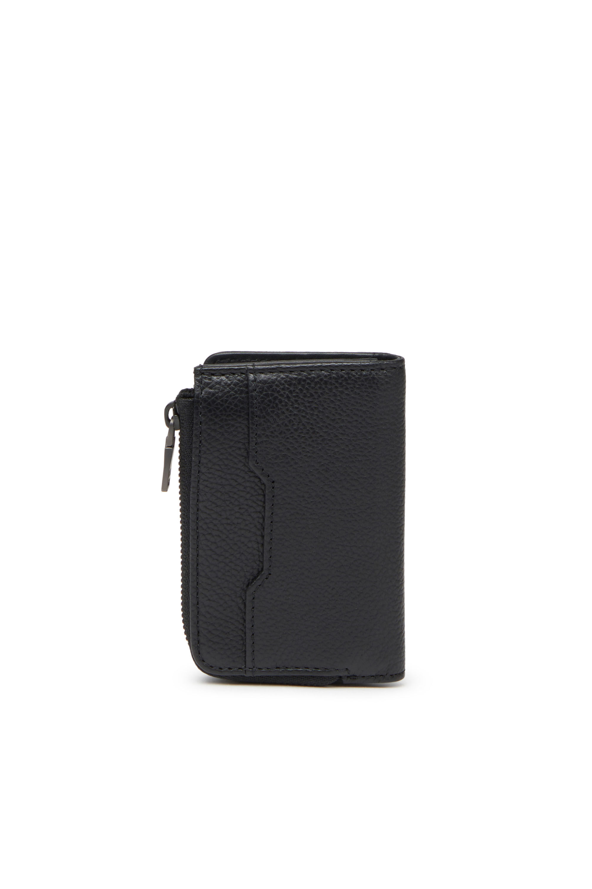 Diesel - L-ZIP KEY, Porte-clés en cuir grainé Homme in Noir - 2