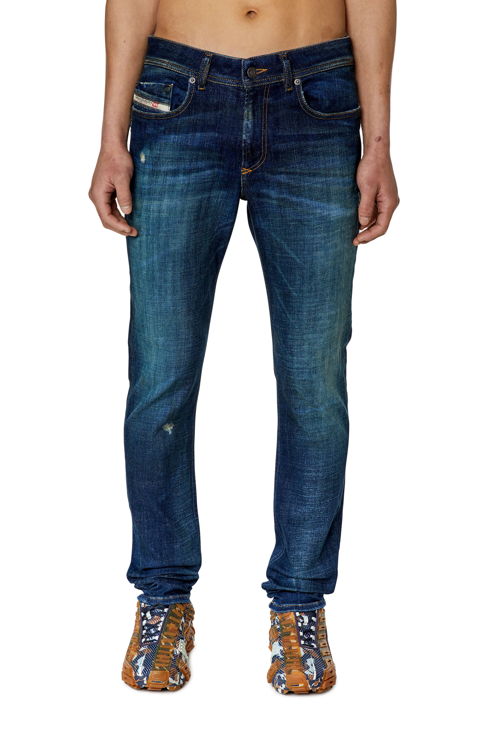 1979 SLEENKER Men s skinny Dark blue Jeans Diesel
