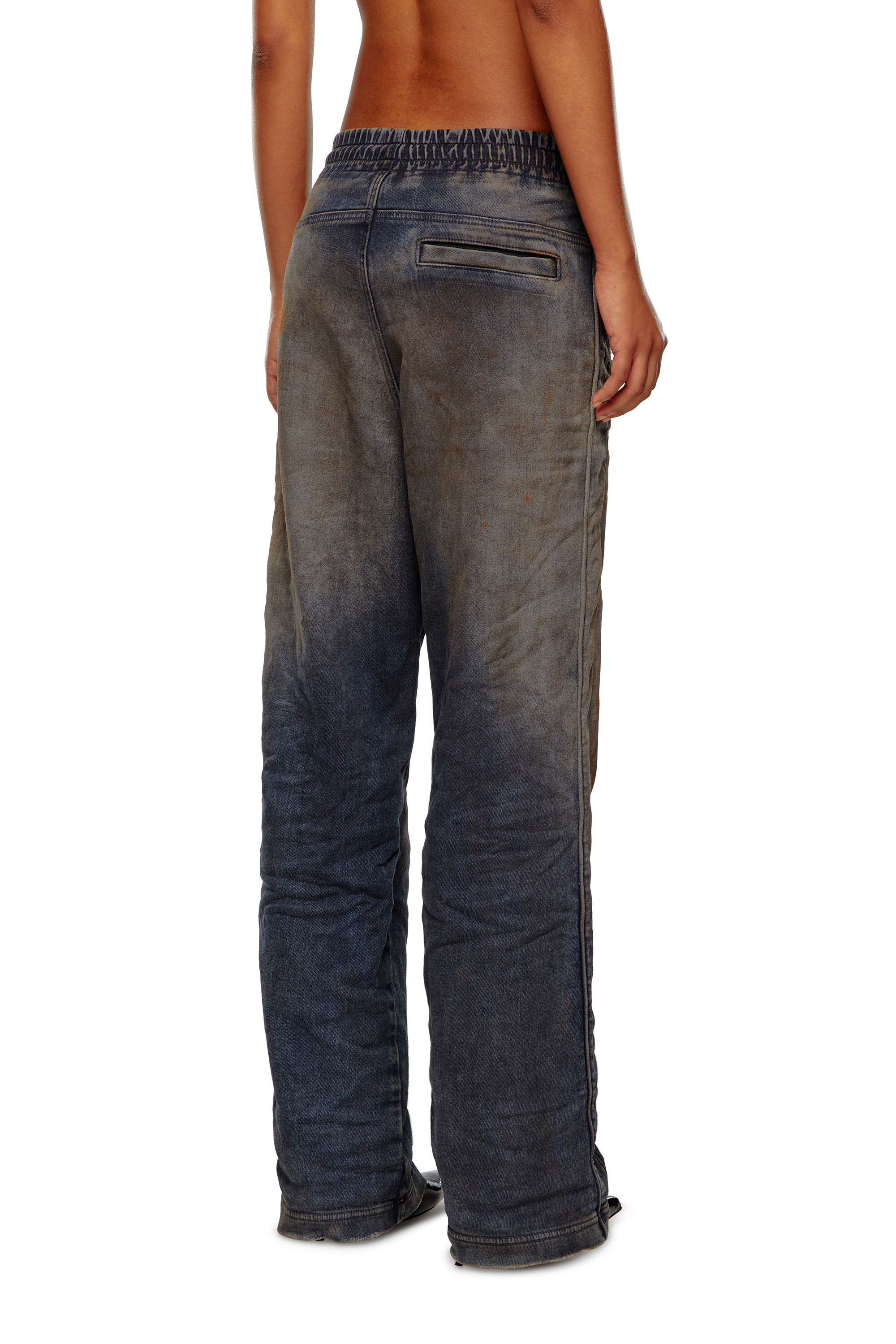 Diesel - Femme Straight D-Martians Track Denim 068LV, Bleu Foncé - Image 5