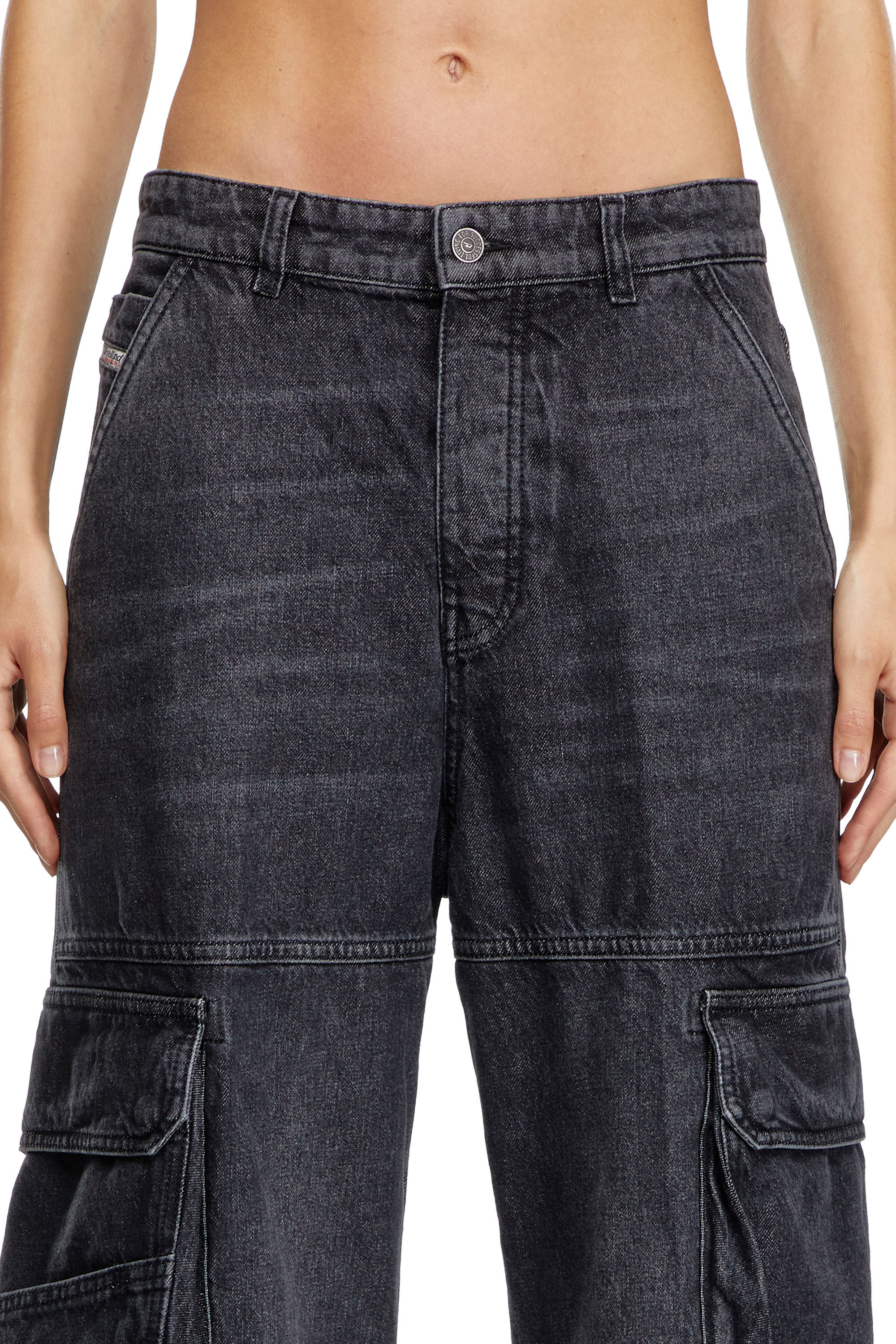 海外ファッションブランド通販サイト【公式】 cargo 90's waist, Low Women: D-Sire 1996 Jeans, Diesel | Black パンツ