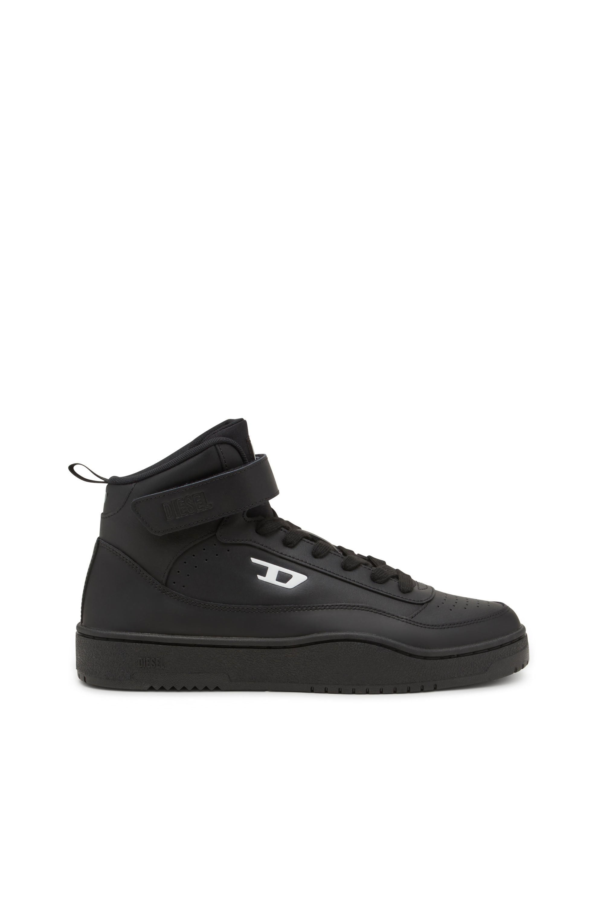 Diesel - S-TRACKER-D MID, Male's S-Tracker-D-Mid top sneaker in Black - 1