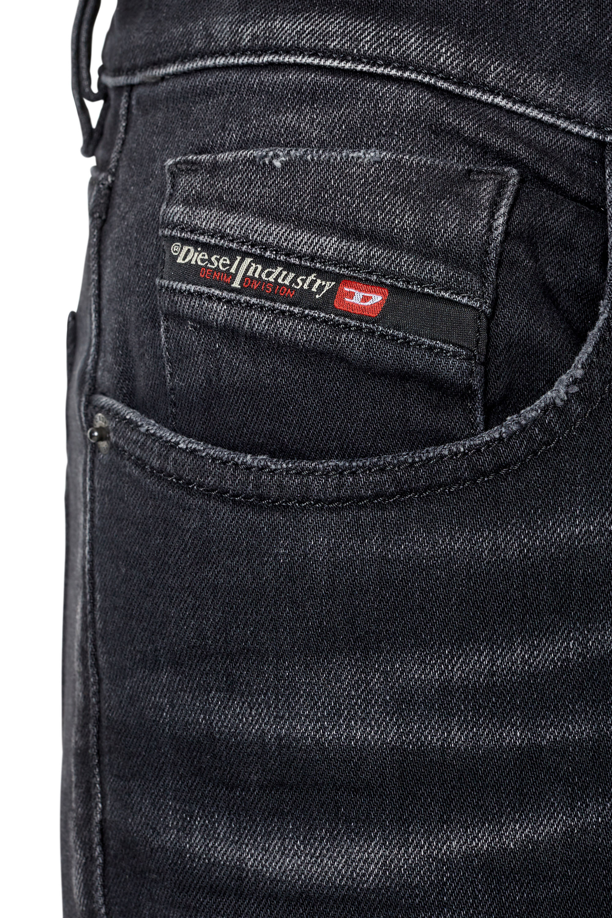 Diesel - 2019 D-Strukt 09F59 Slim Jeans, Medium Blue - Image 6