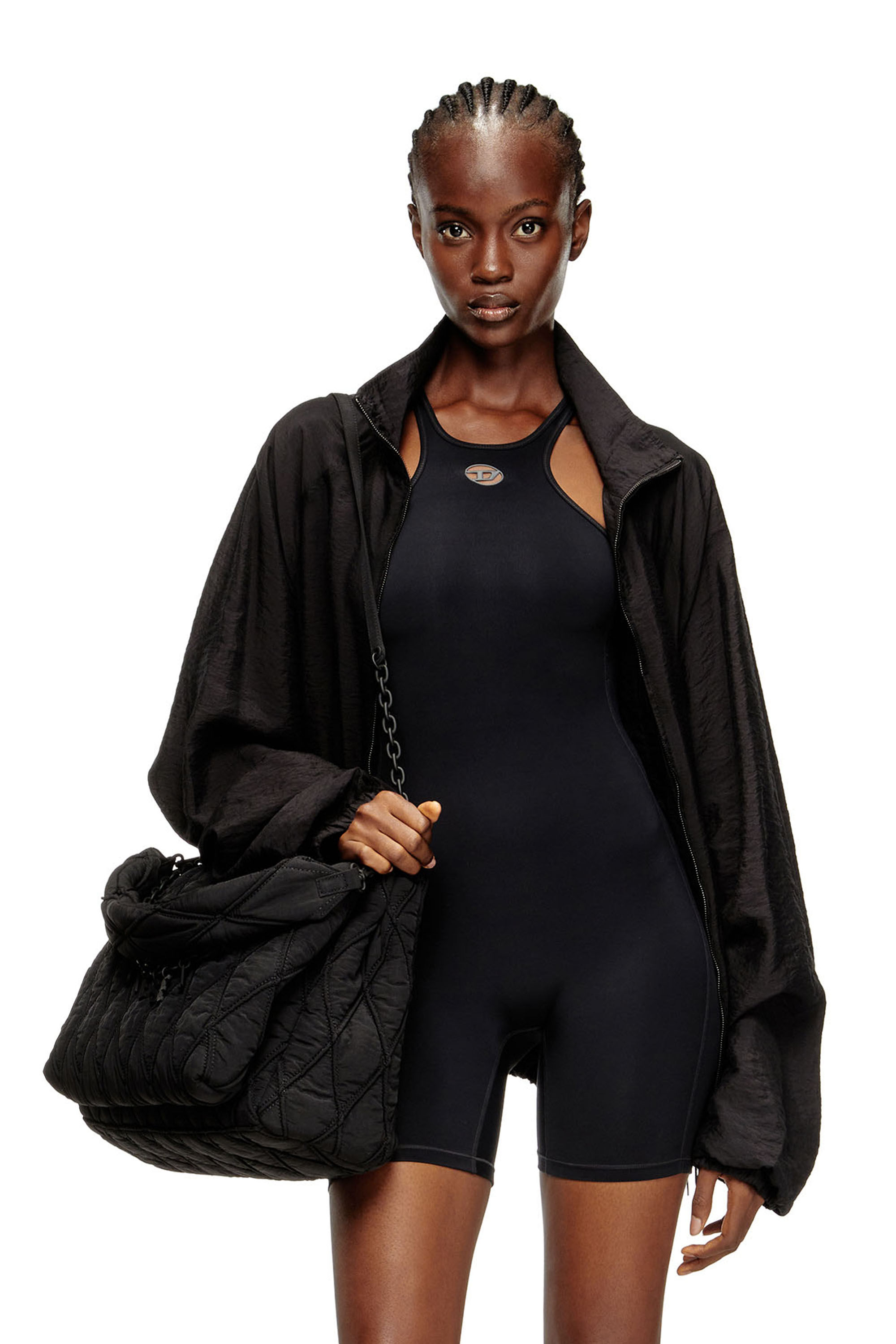 Diesel - NYDIA-UTLT, Female's Racer back playsuit in Black - 4