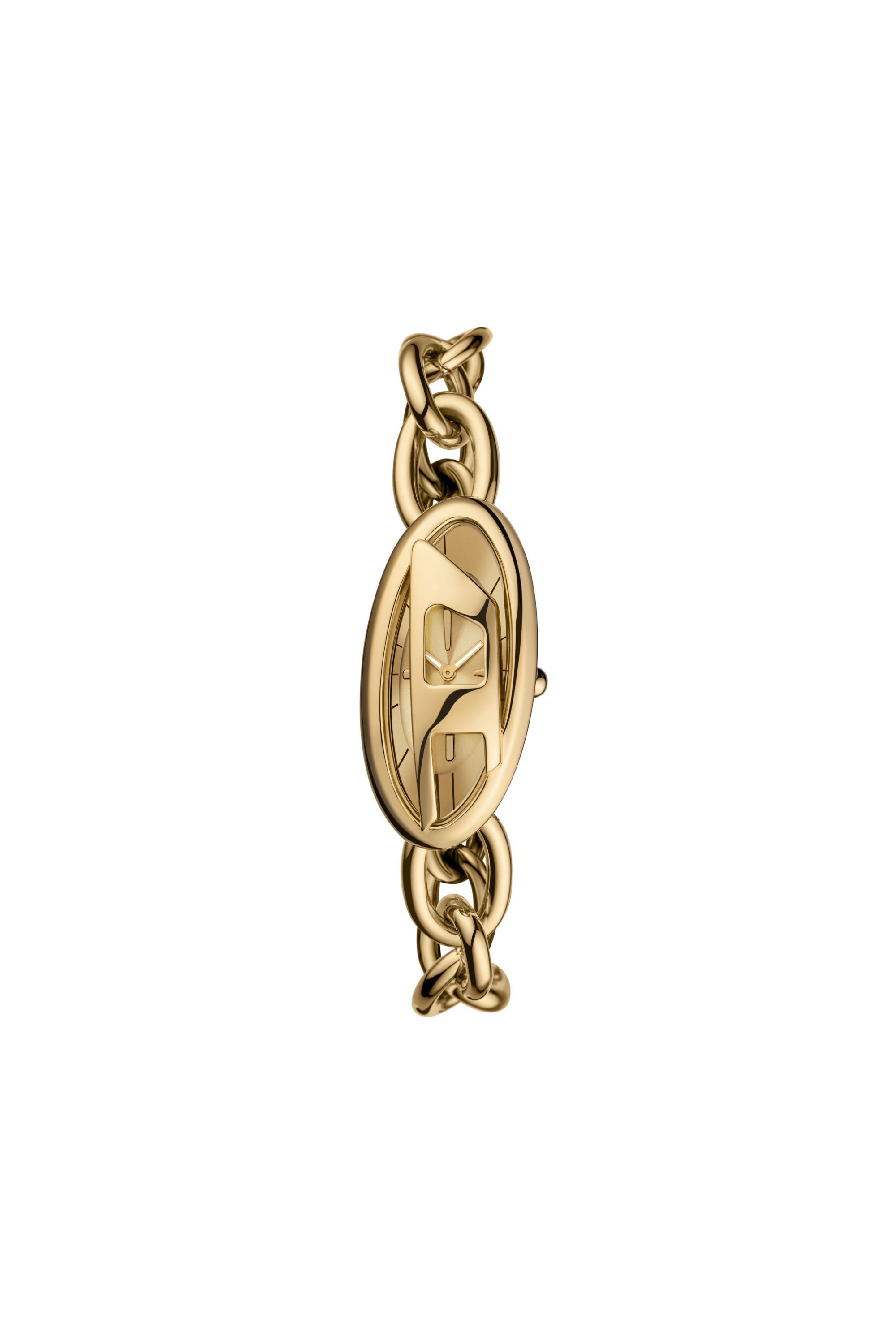Diesel - DZ5611 WATCH, Female's D-Era Two -Hand Gold-Tone Stainless Steel Watch in Gold - 1