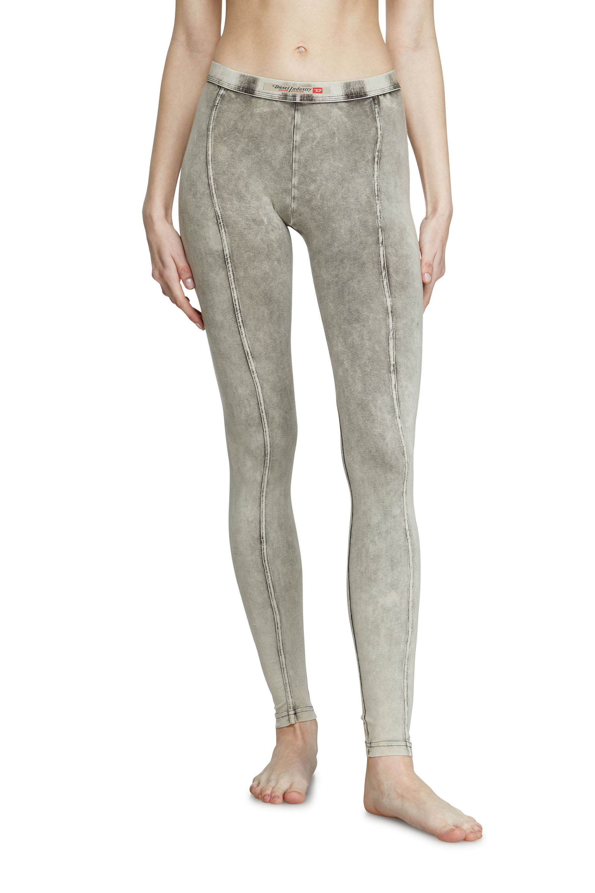 Diesel - ATHENA-DNM, Female's Jeggings in denim-effect jersey in Grey - 3