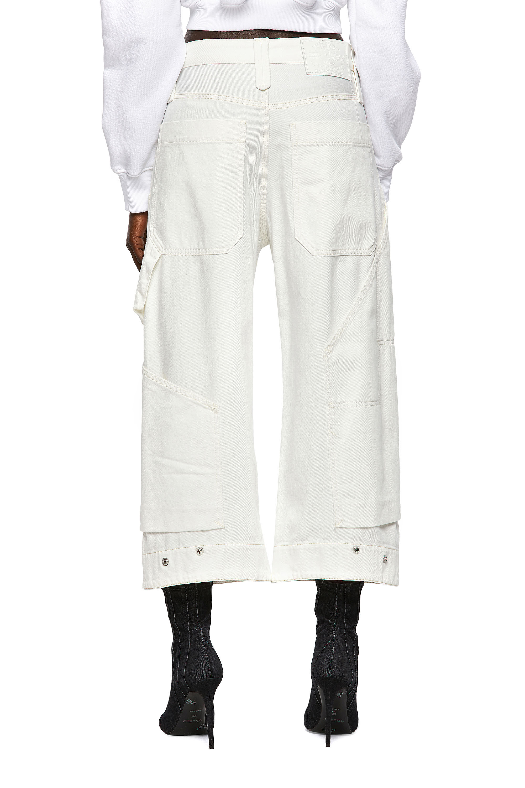 Diesel - D-Laly 0HDAI Bootcut and Flare Jeans, Blanc - Image 5