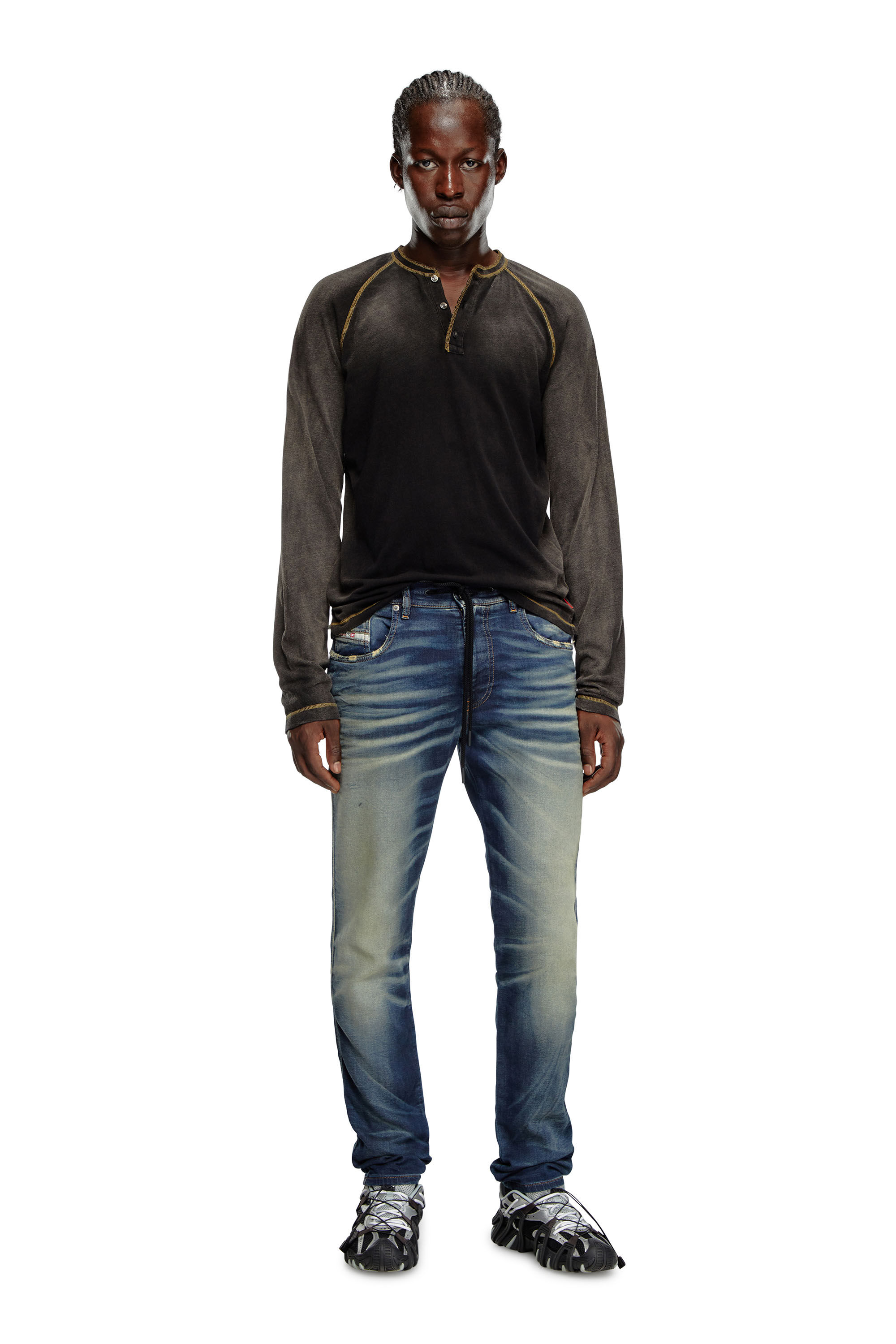 Diesel - Male Slim 2060 D-Strukt Joggjeans® 068MH, Dark Blue - Image 1