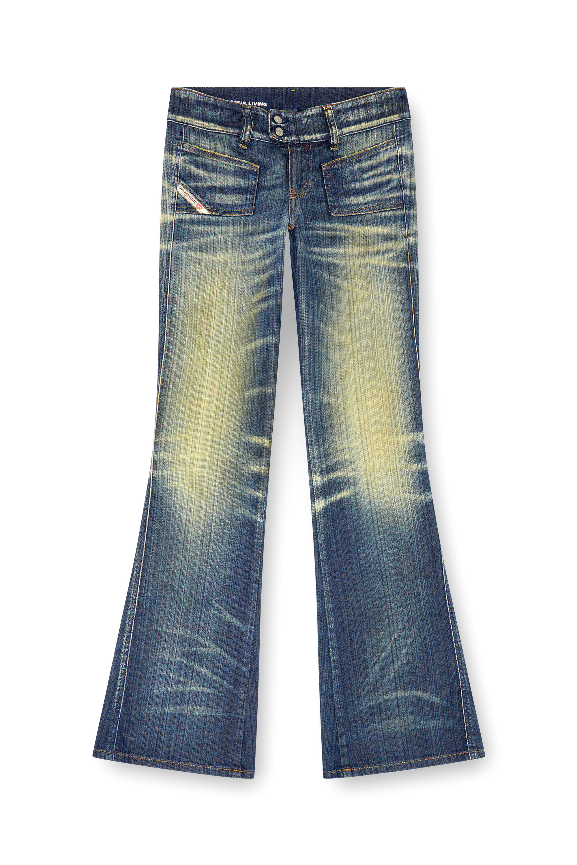 Diesel - Femme Bootcut and Flare Jeans D-Hush 09J46, Bleu Foncé - Image 2