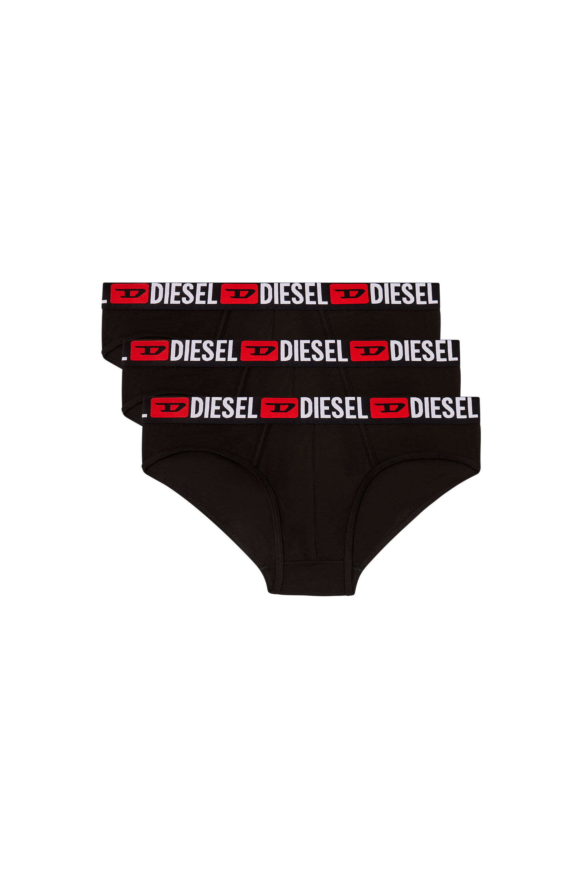 Diesel - UMBR-ANDRETHREEPACK, Lot de trois slips unis Homme in Noir - 2