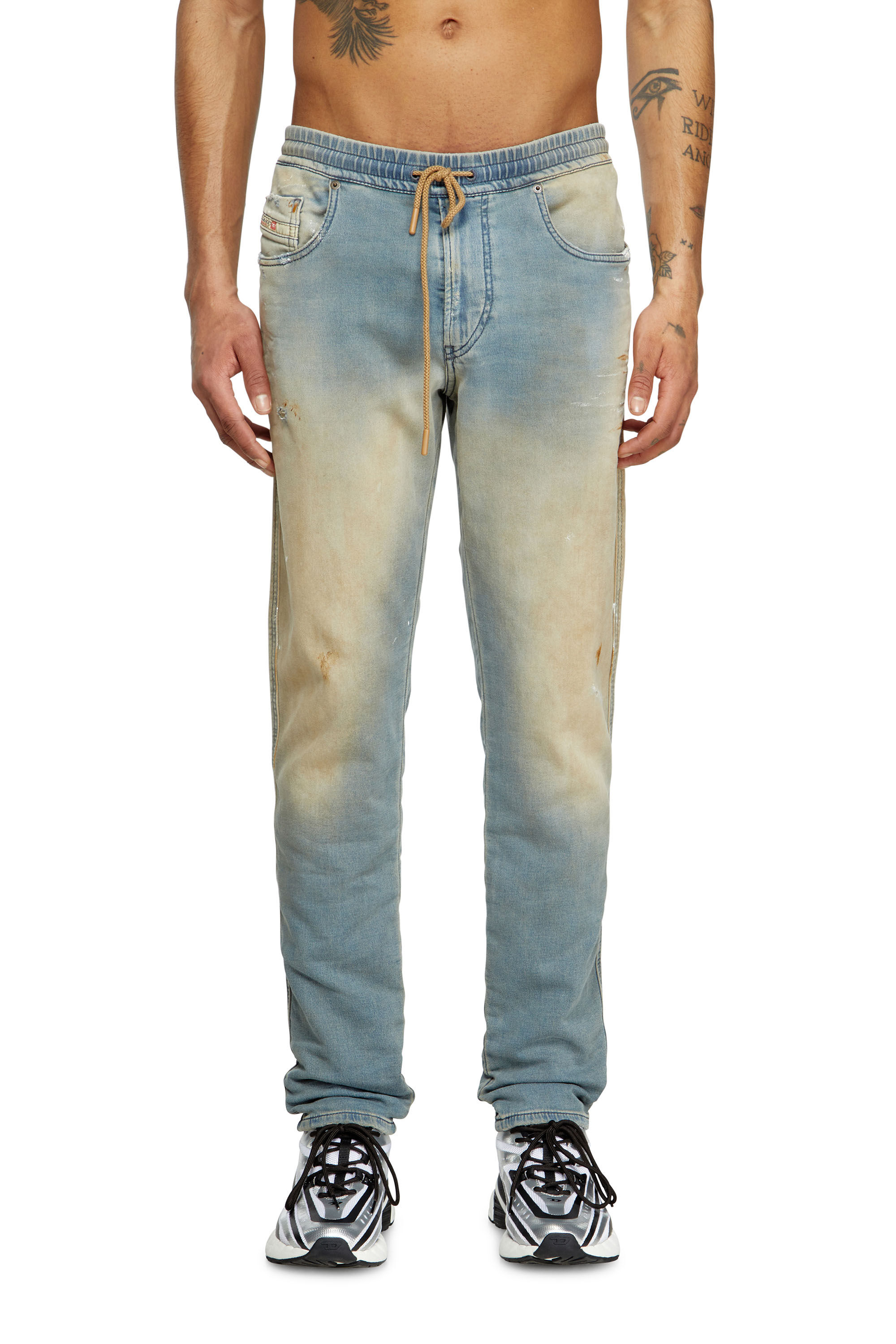 Diesel - Slim 2060 D-Strukt Joggjeans® 068QL Homme, Bleu Clair - Image 3