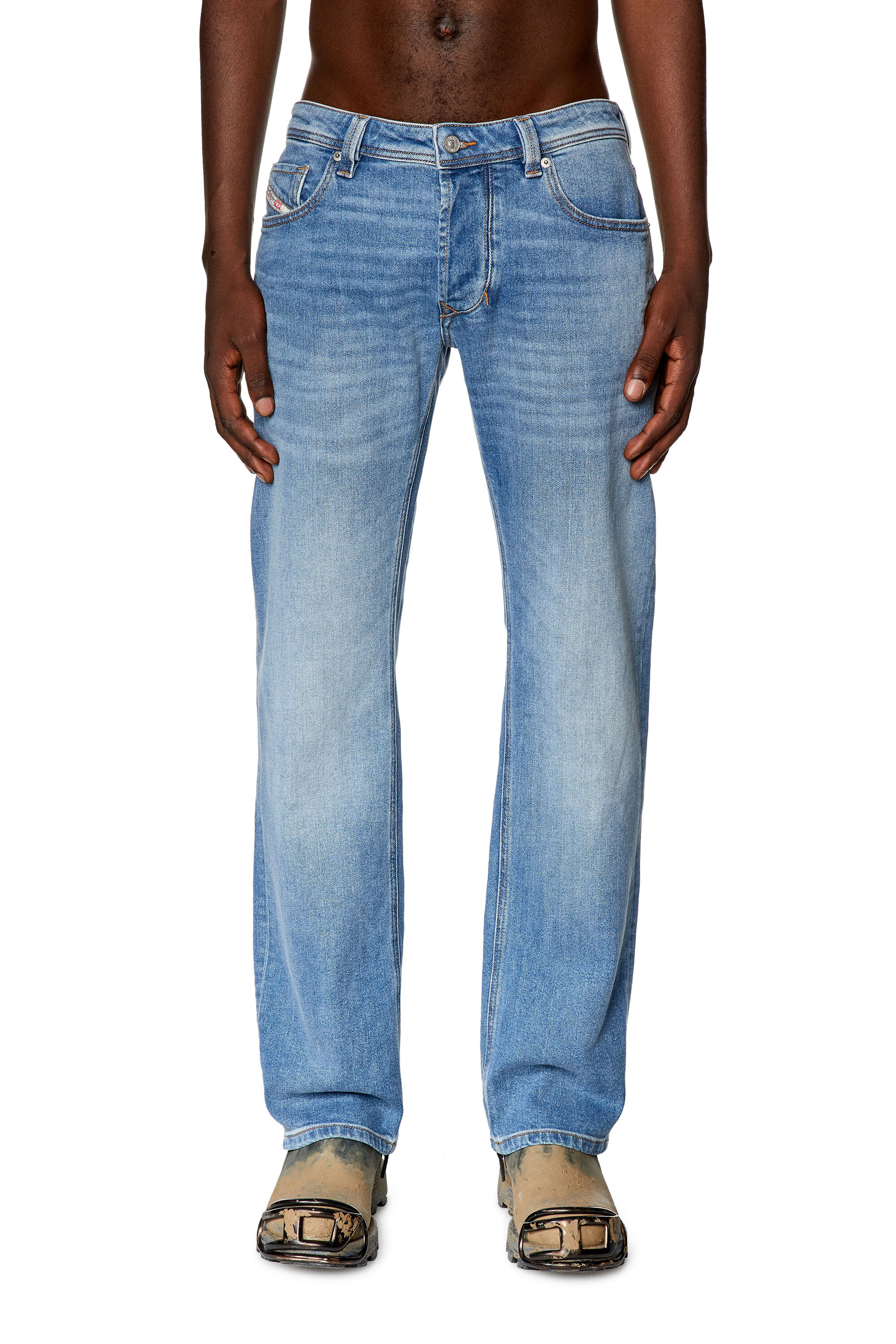 Men s Straight Jeans Light blue Diesel 1985 Larkee