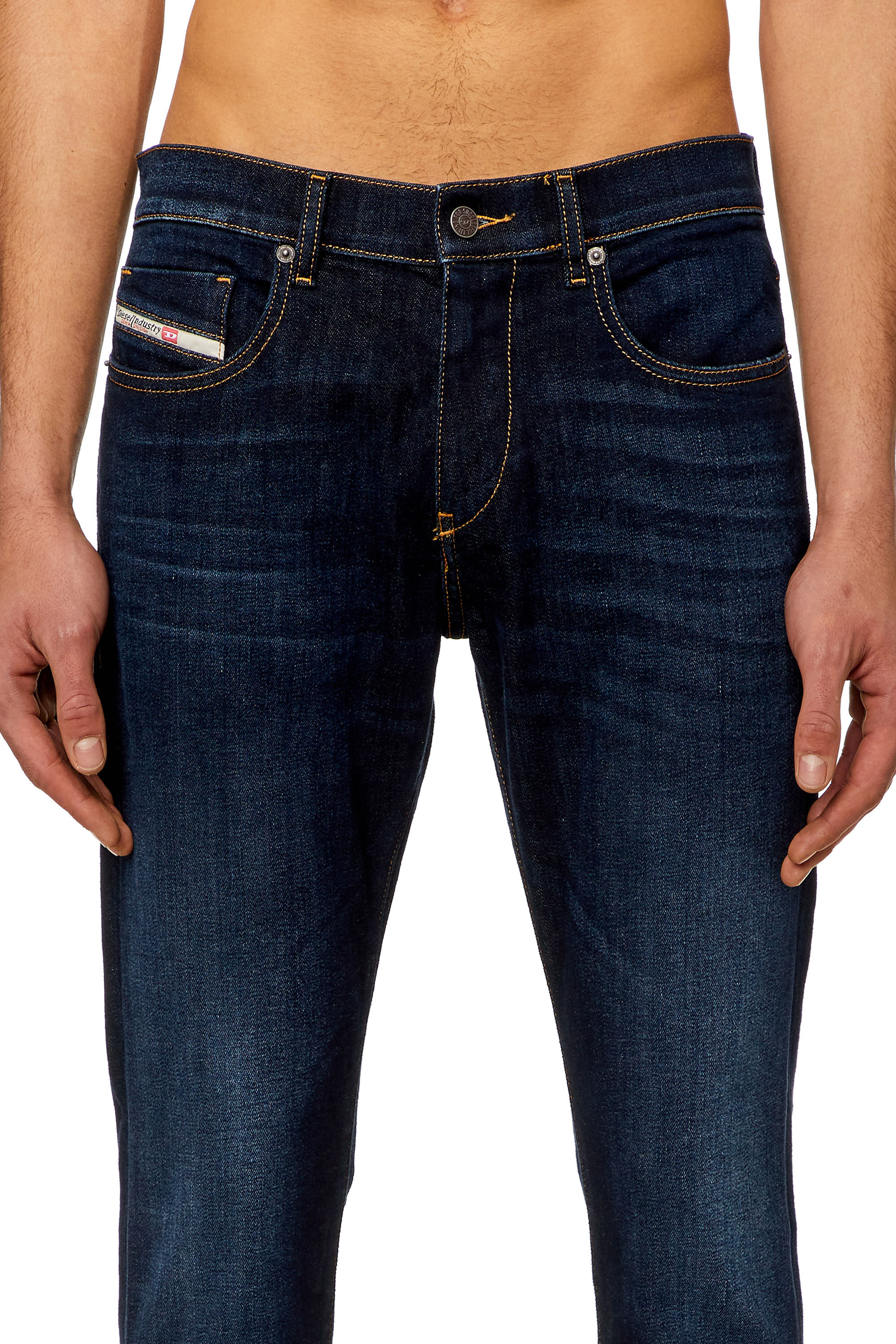 Diesel - Homme Slim Jeans 2019 D-Strukt 009ZS, Bleu Foncé - Image 5