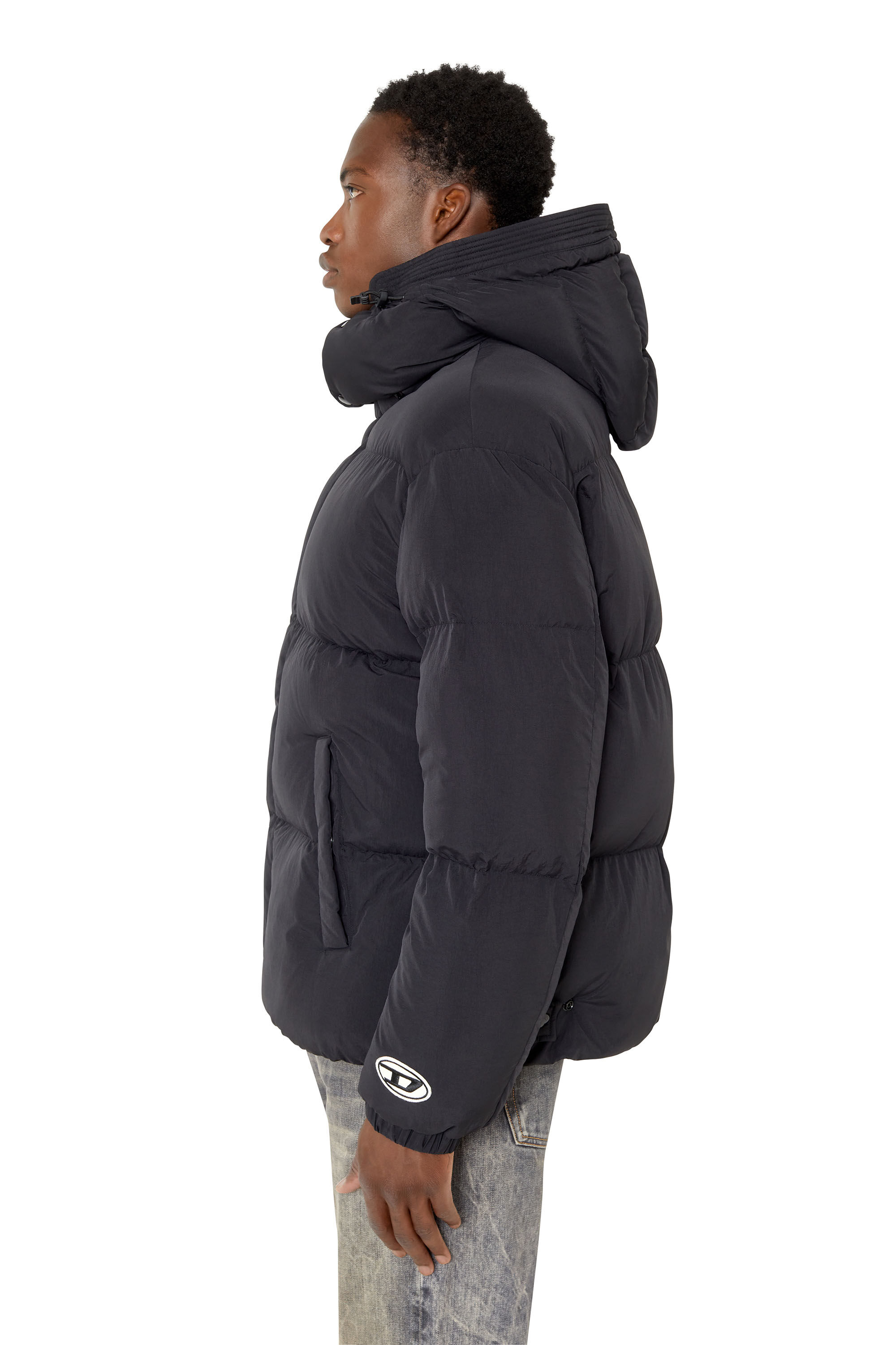 Diesel - W-ROLF-FD-NW, Male's Polygiene ViralOff® puffer jacket in Black - 6