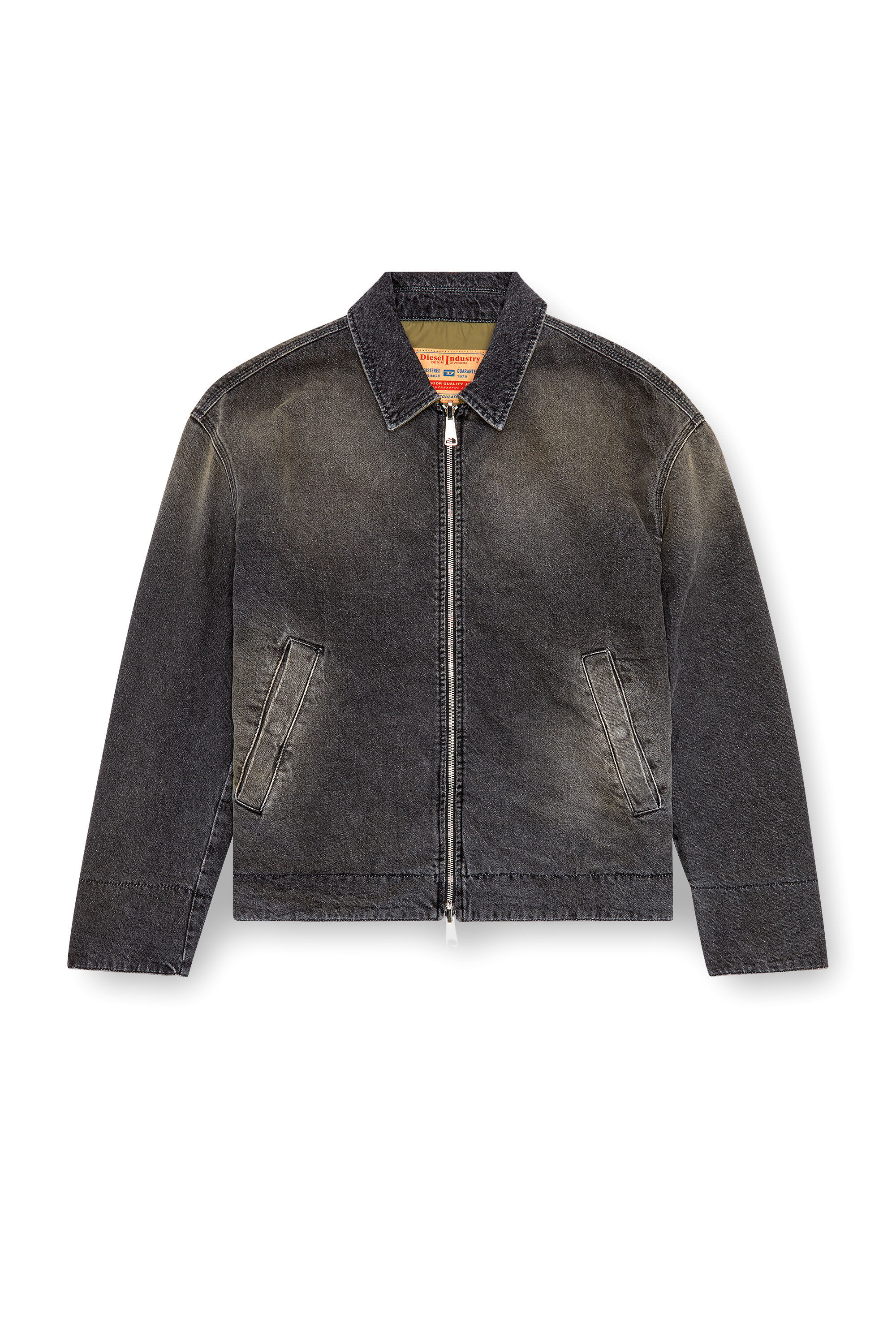 Diesel - D-STACK-S, Veste réversible en denim et nylon Homme in Noir - 2