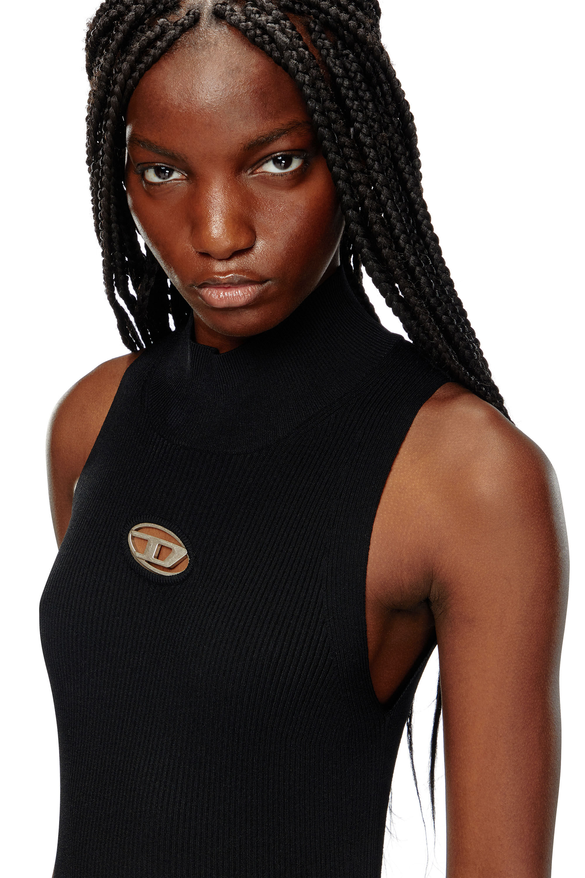 Knit turtleneck top hot sale