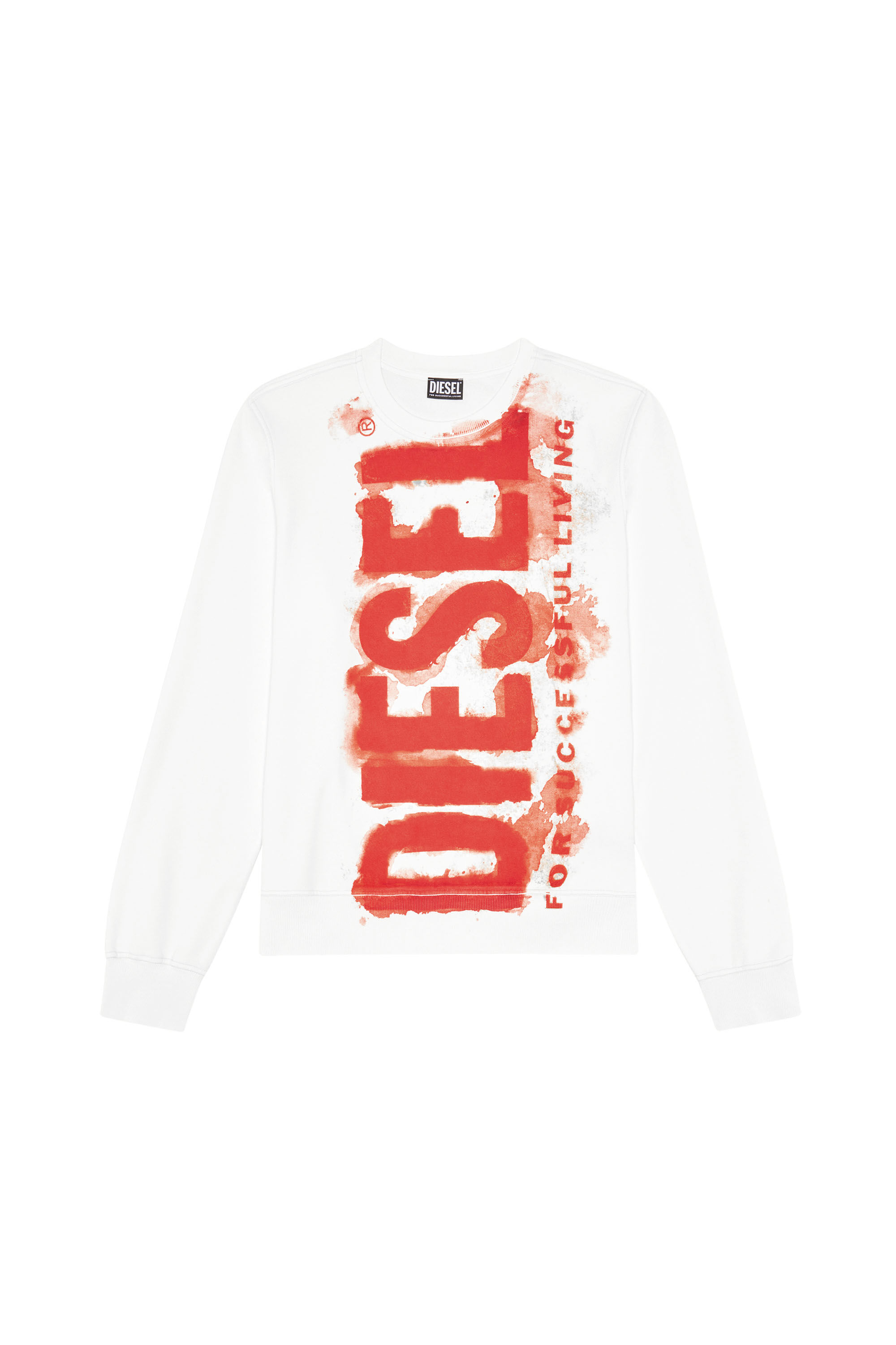 Diesel red sweatshirt discount