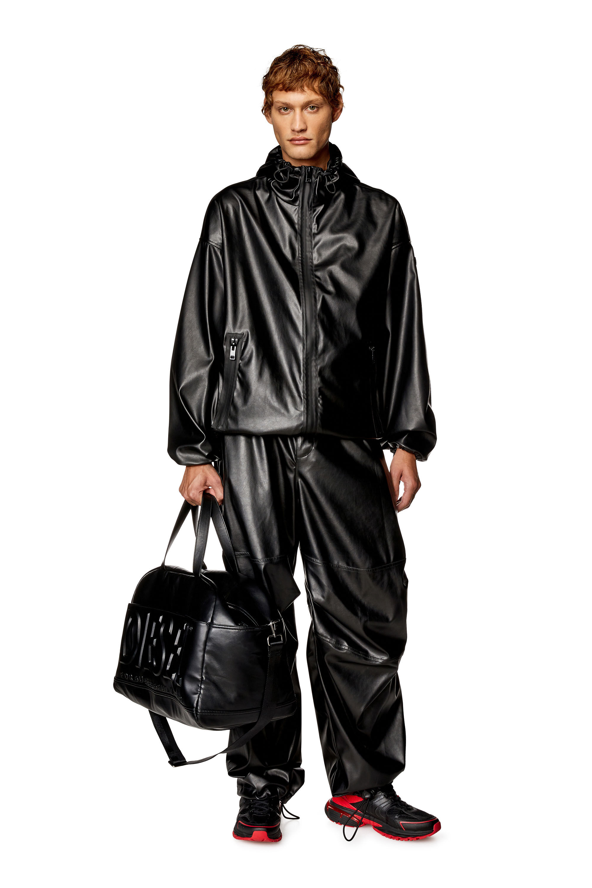 Men s Windbreaker in coated fabric J MICC Diesel