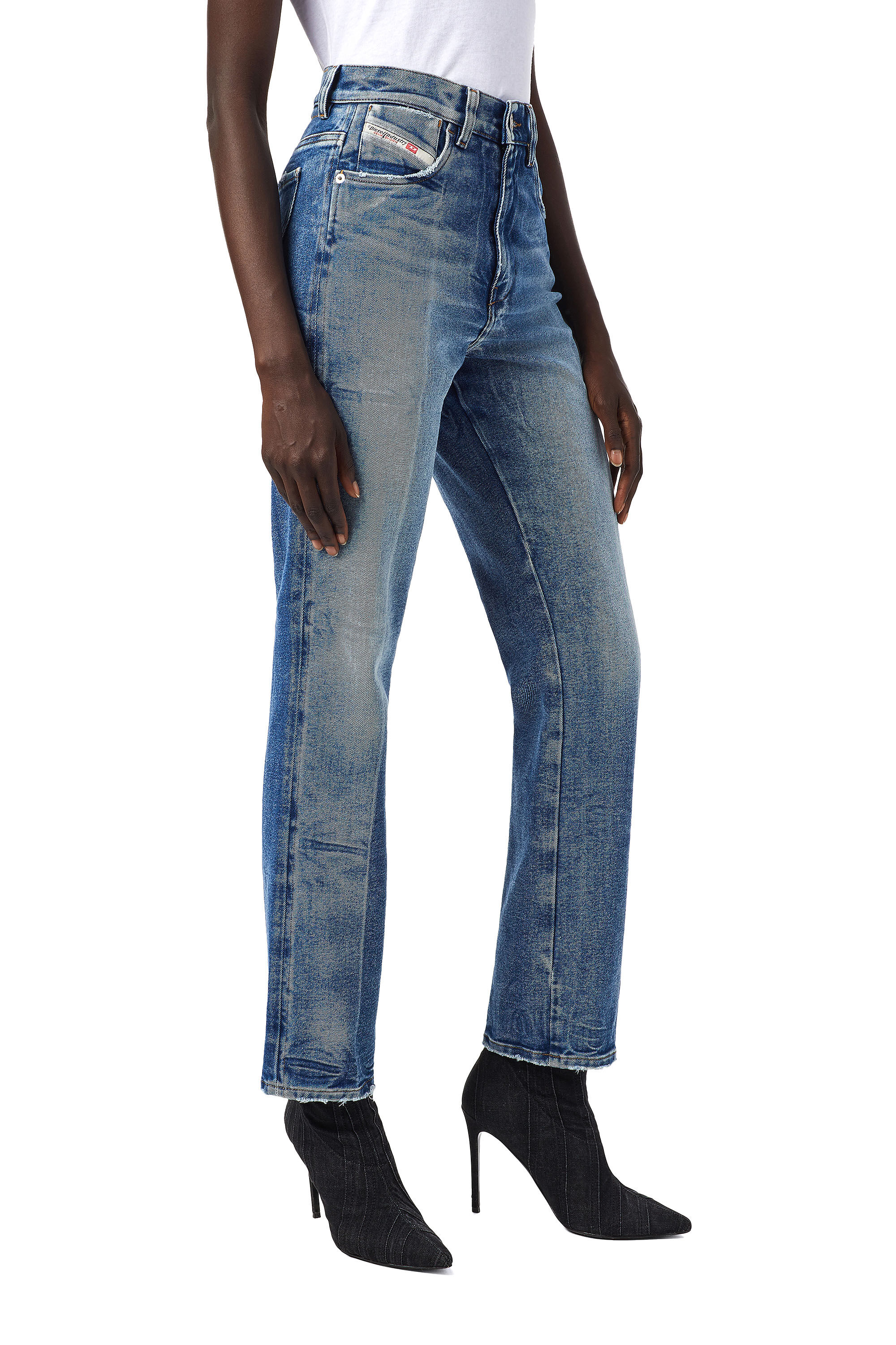 Diesel - D-Arcy 09A26 Straight Jeans, Medium Blue - Image 7