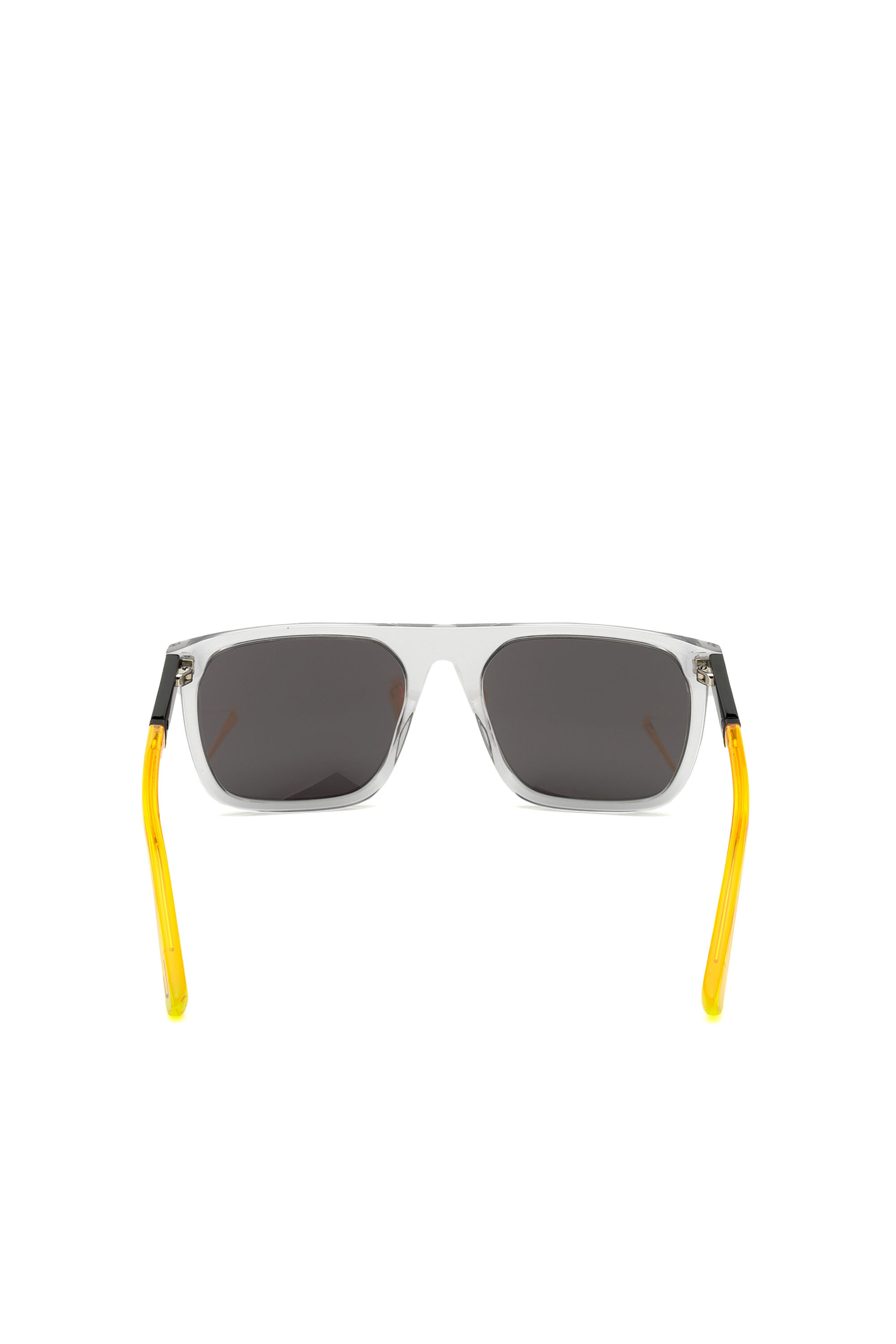 Diesel - DL0299, Male's Sunglasses with squared acetate shape in Grey - 3