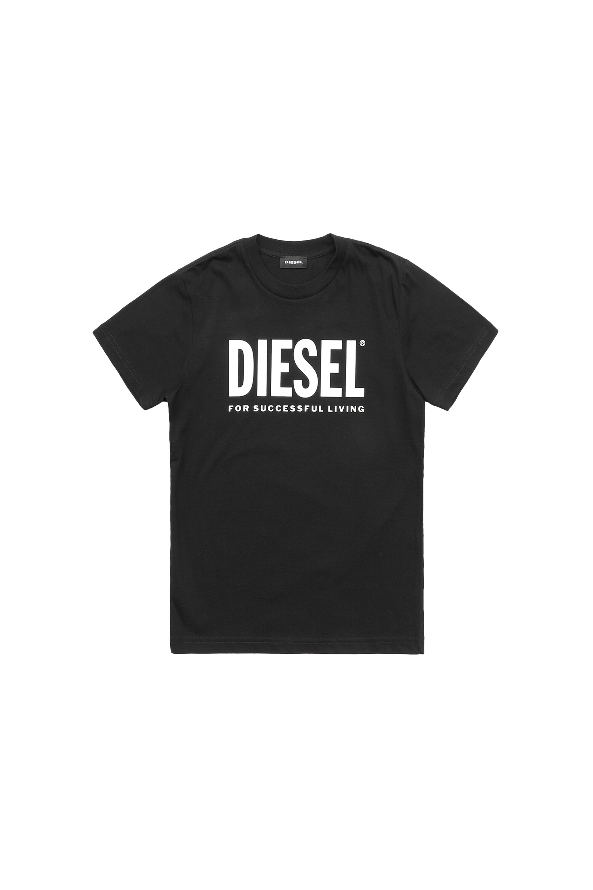Diesel - TJUSTLOGO, Unisex's Logo T-shirt in fine cotton jersey in Black - 1