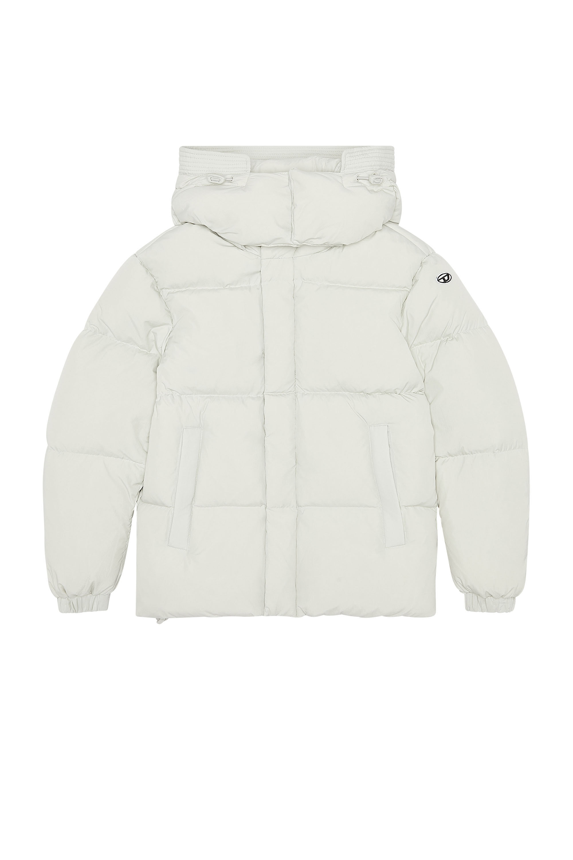 Diesel - W-ROLFYS-FL, Female's Down jacket in recycled nylon taslan in White - 2
