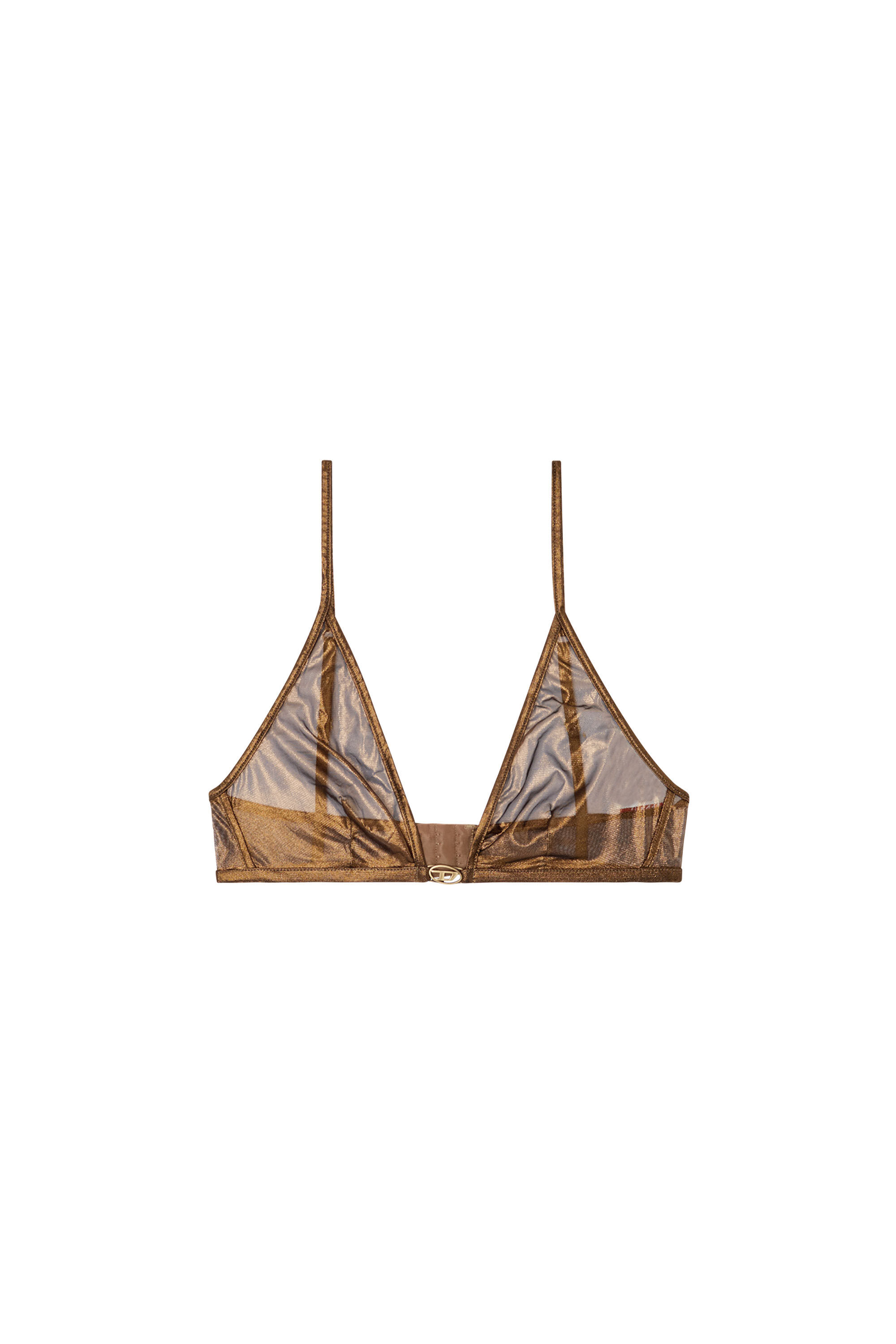Diesel - LUNA-GFT, Female's Wireless bra with central Oval D in Gold - 4
