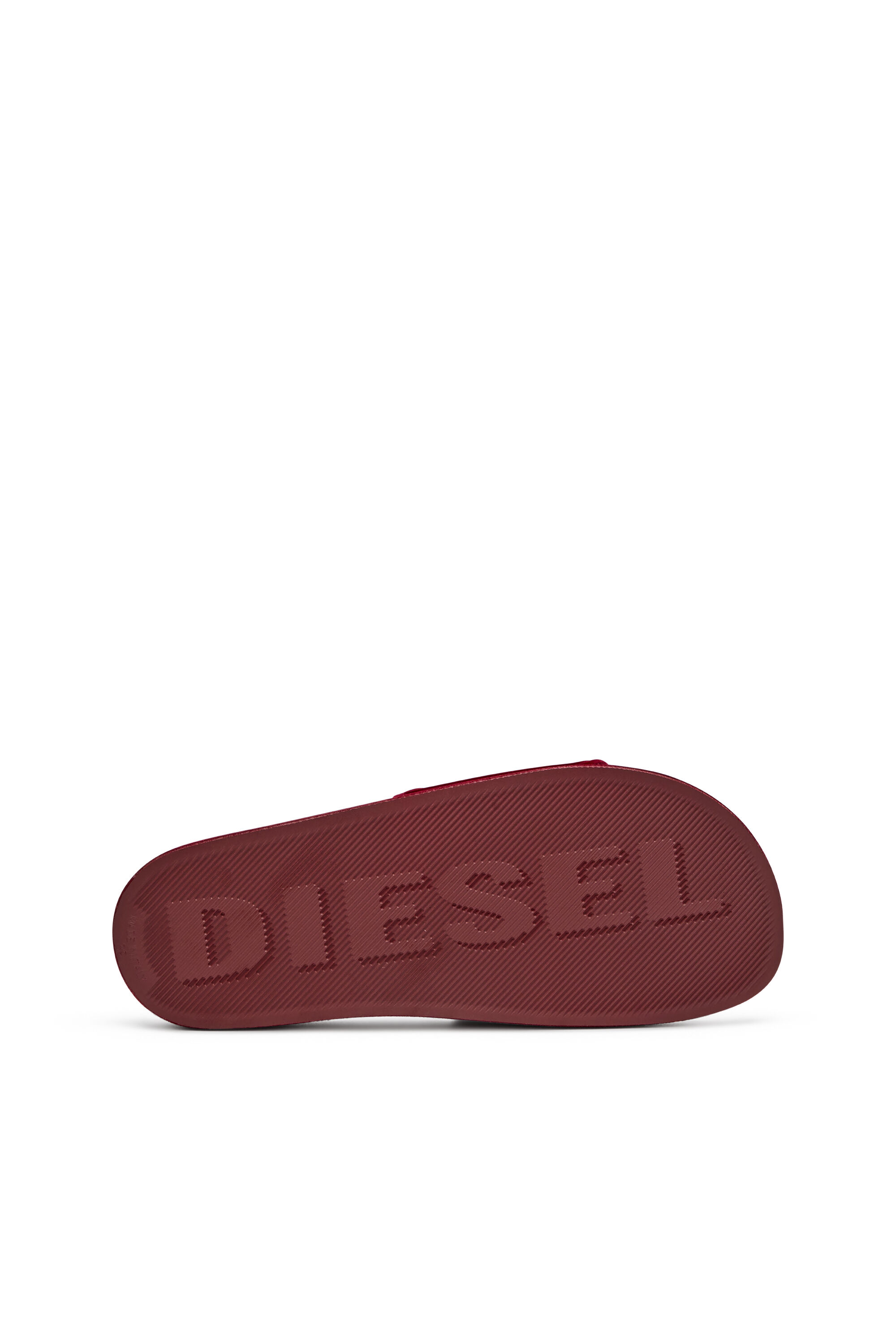 Diesel - SA-MAYEMI CC W, Female's Sa-Mayemi-Pool slides with velvety flocking in Red - 5