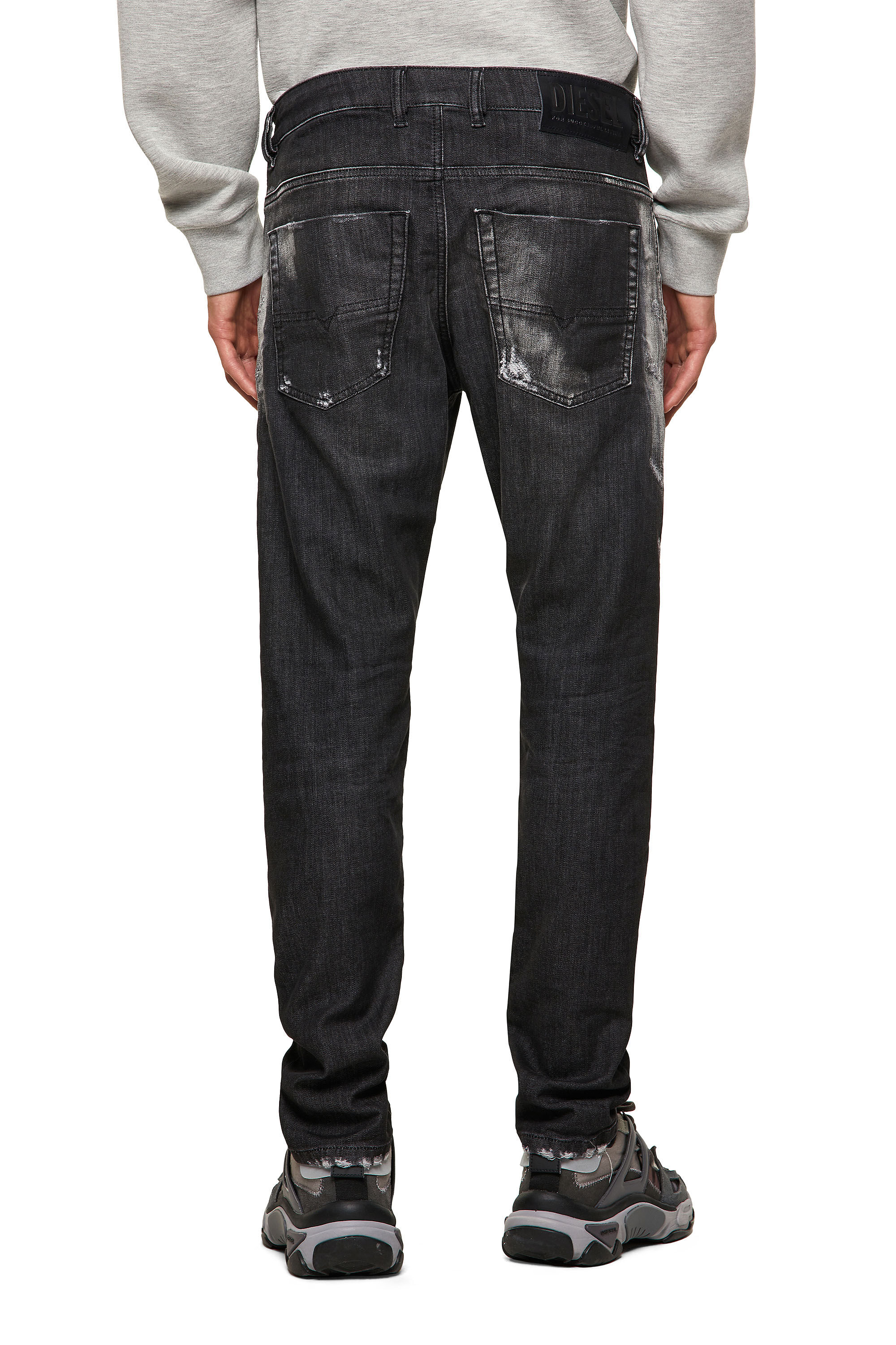 Diesel - Krooley JoggJeans® 09B53 Tapered, Black/Dark Grey - Image 4