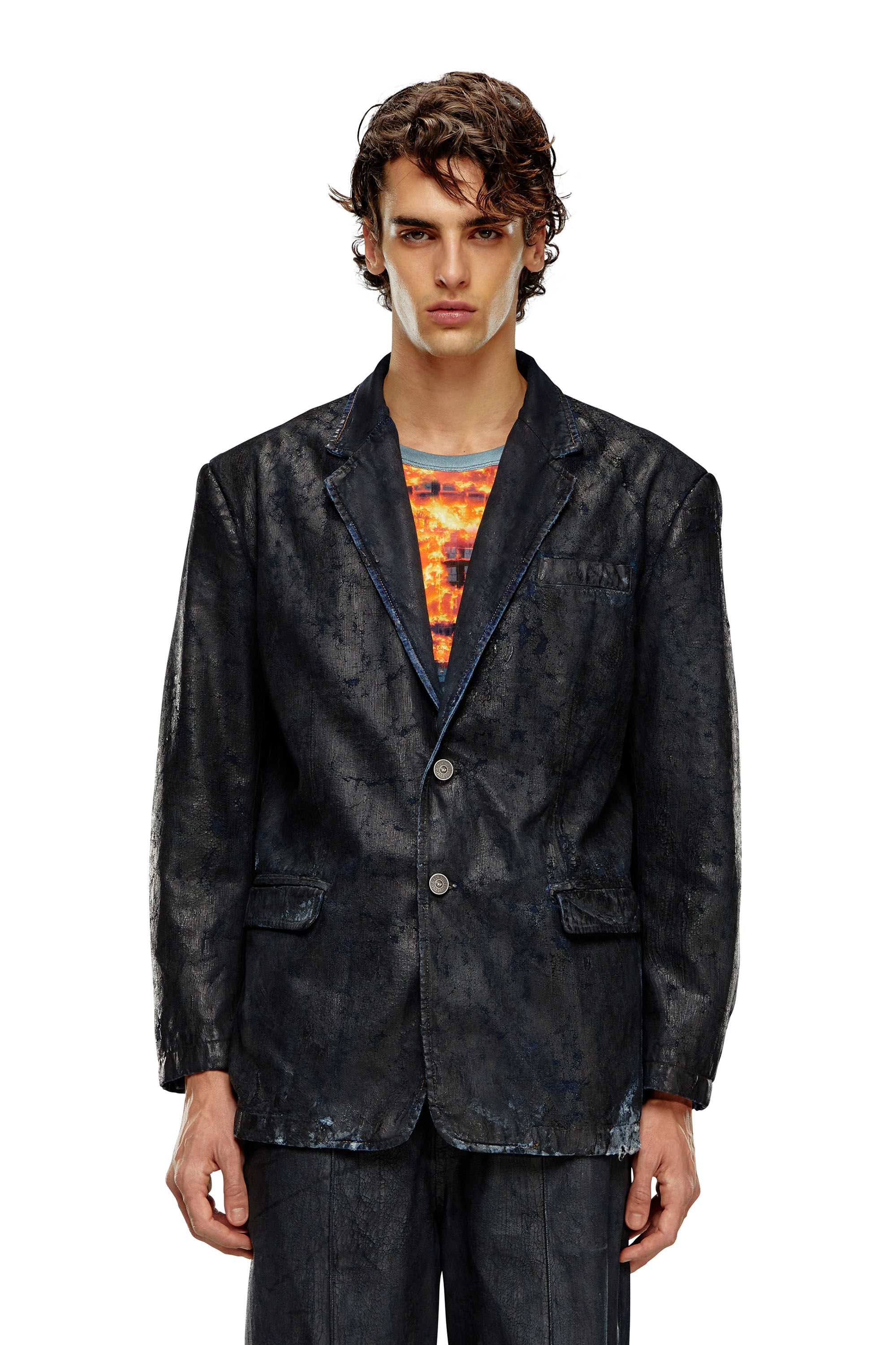 Jean blazer men sales