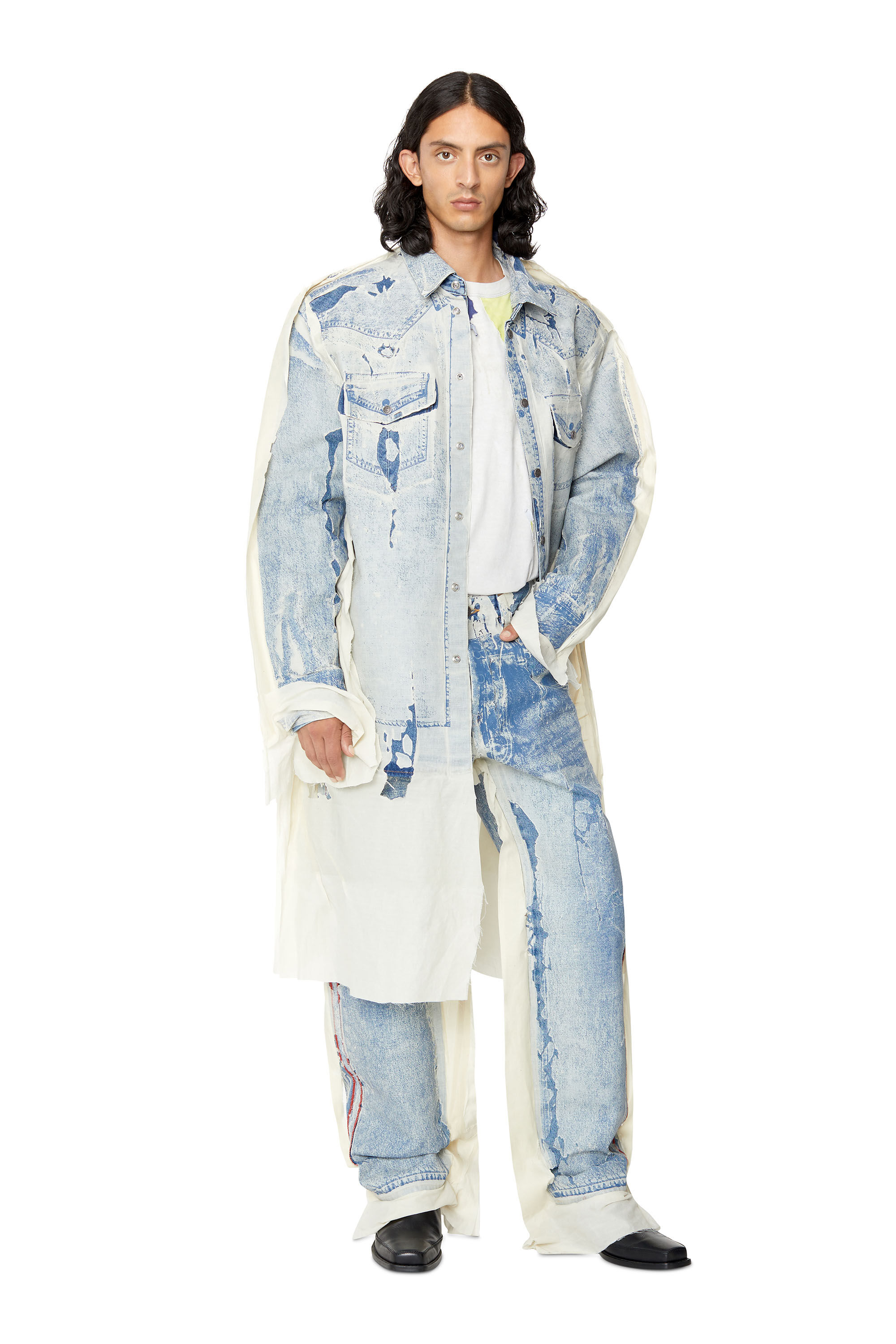 T CRANE LS Man Long sleeve T shirt with peel off effect Diesel