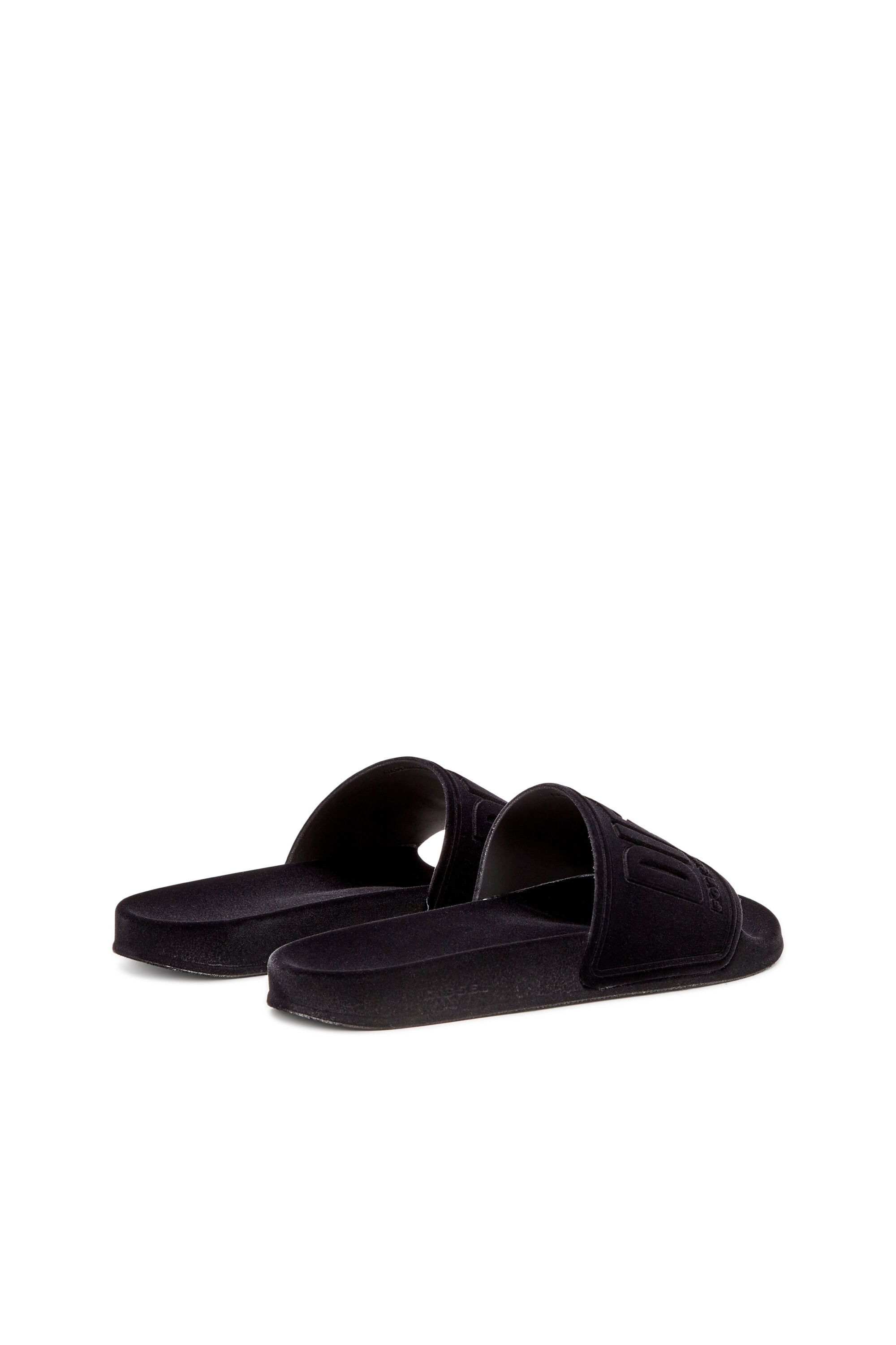 Diesel - SA-MAYEMI CC W, Female's Sa-Mayemi-Pool slides with velvety flocking in Black - 3