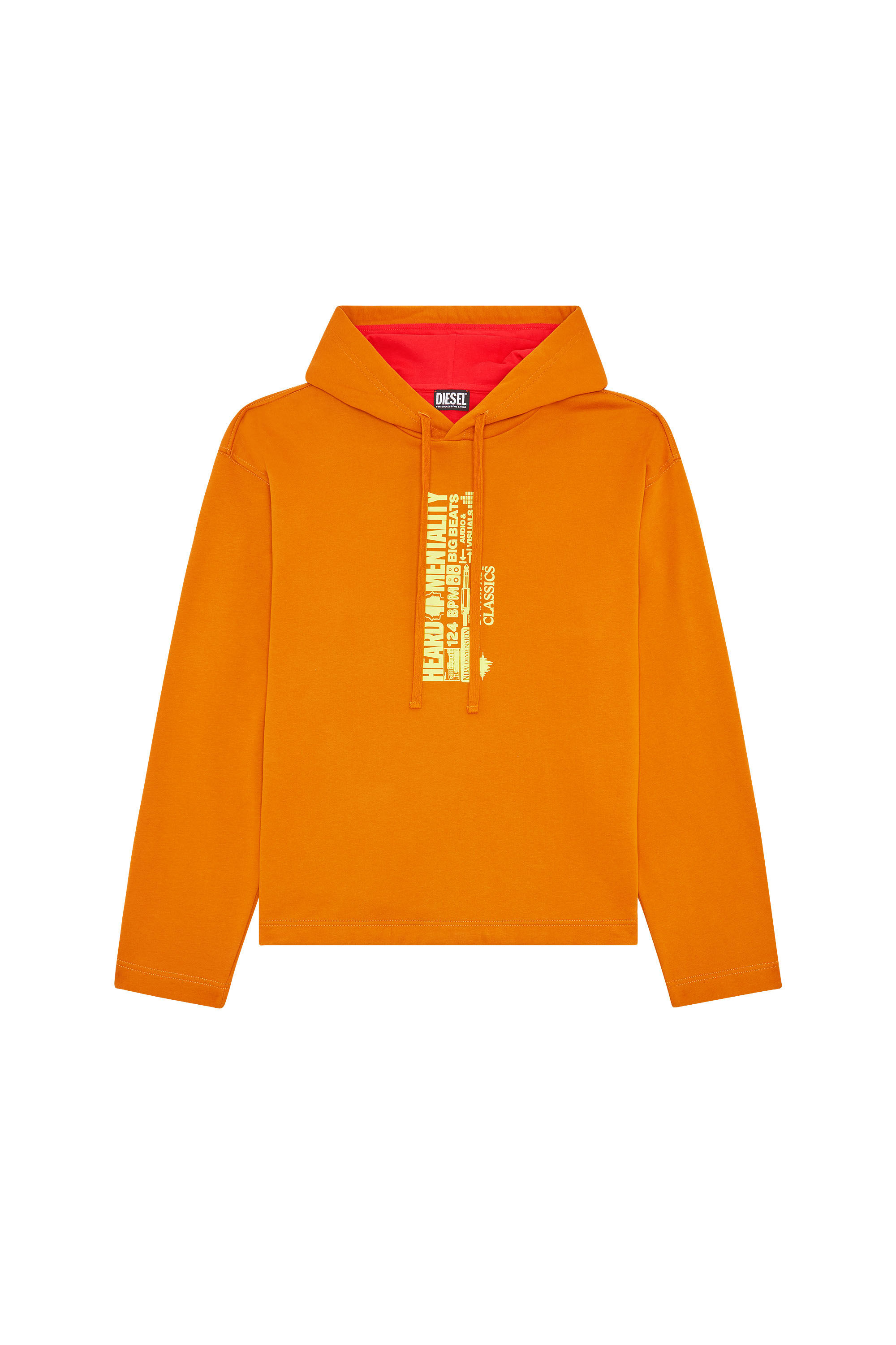 Diesel orange hoodie online