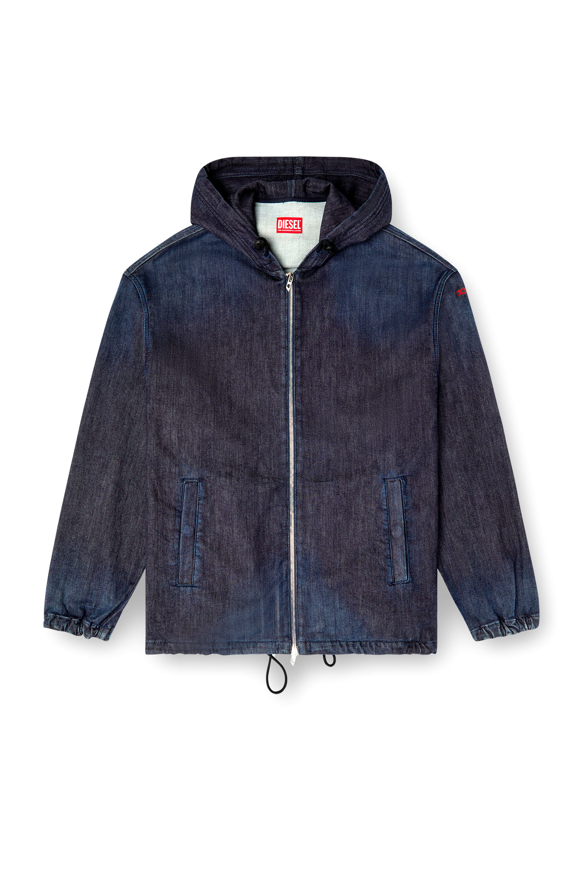 Diesel - D-WYNNY JOGG, Male's Hooded JoggJeans jacket in Dark Blue - 2