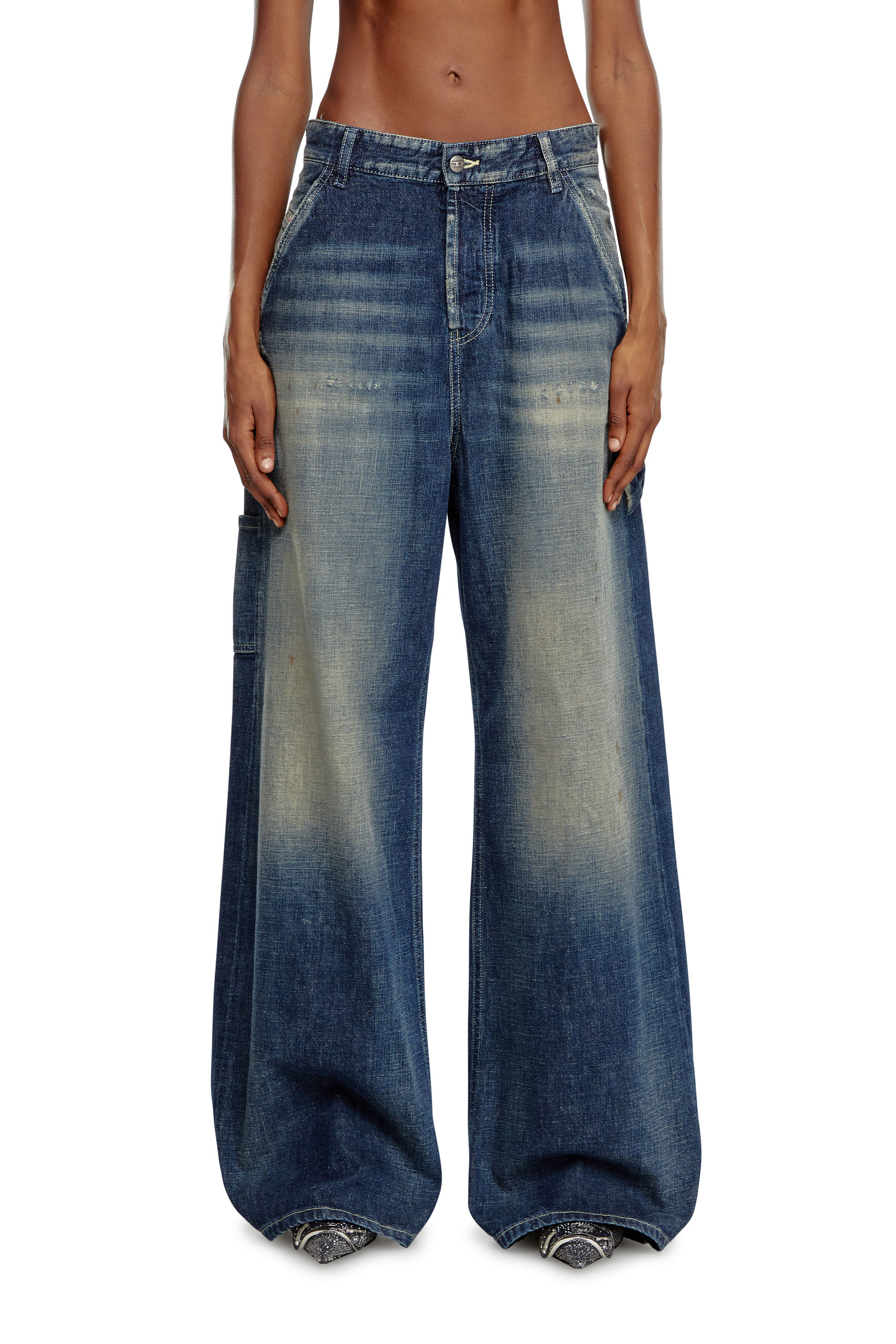 Diesel - Female Straight Jeans 1996 D-Sire 09J91, Dark Blue - Image 3