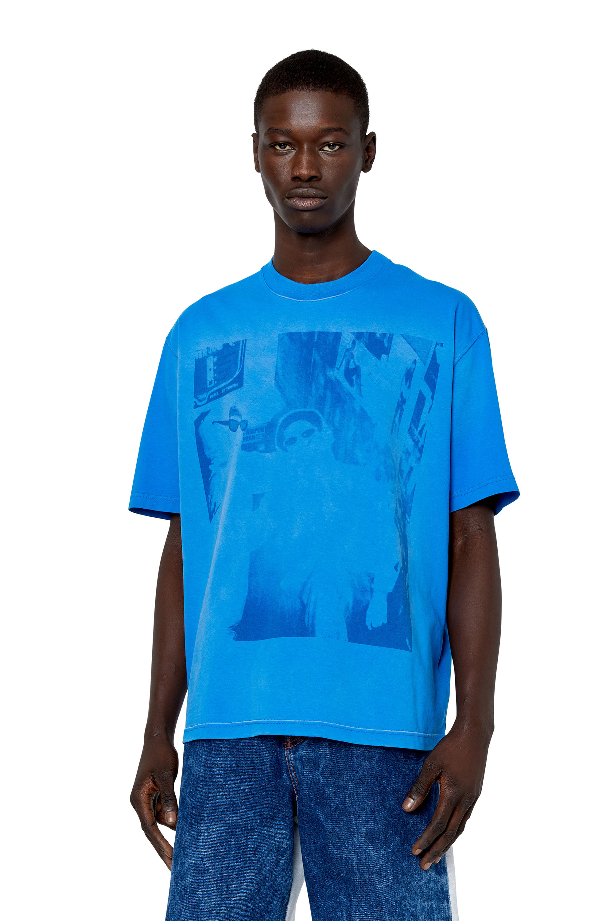 Diesel blue hotsell t shirt