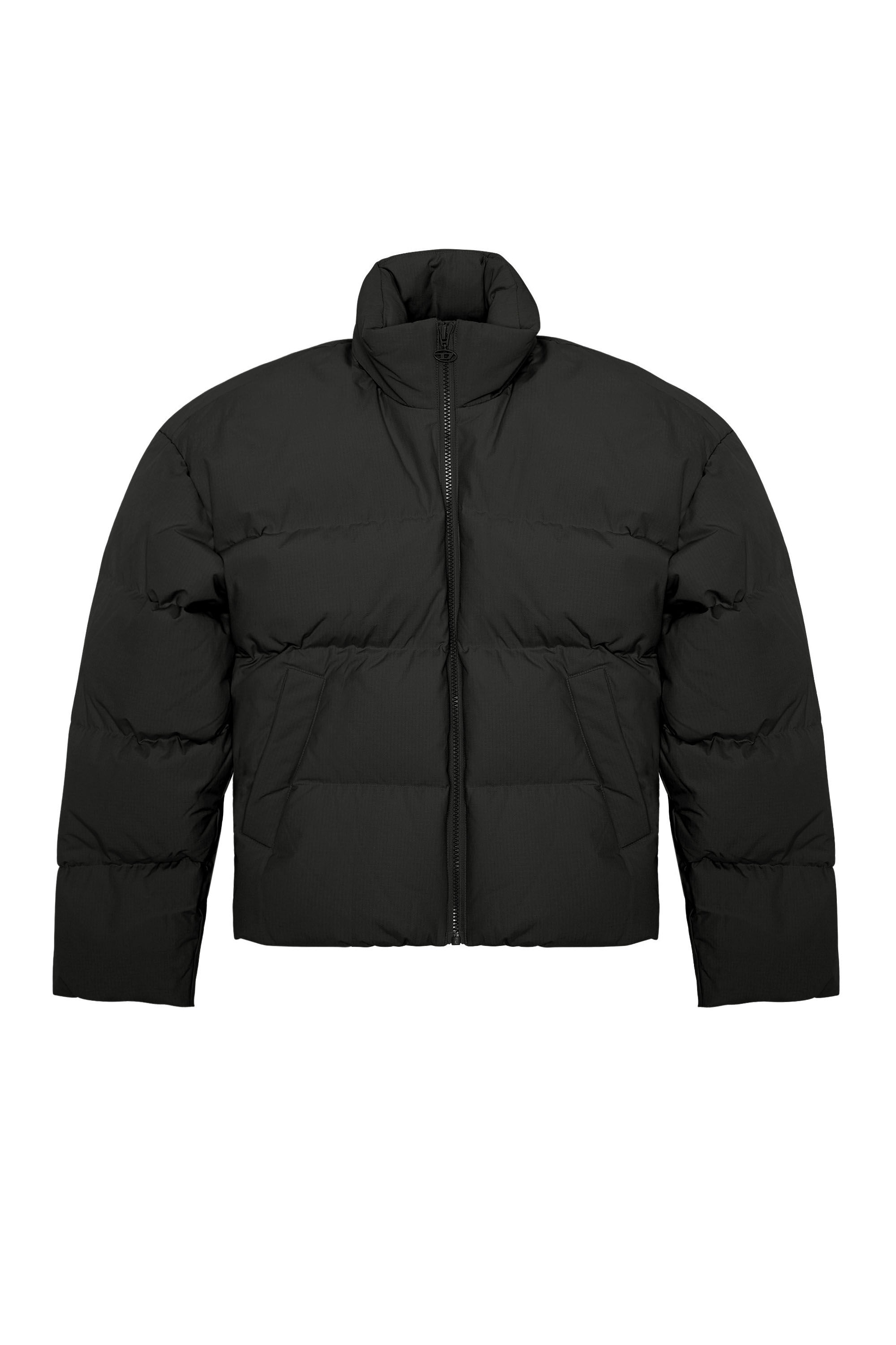 W OVAL Man Oversized down jacket with mega logo Diesel
