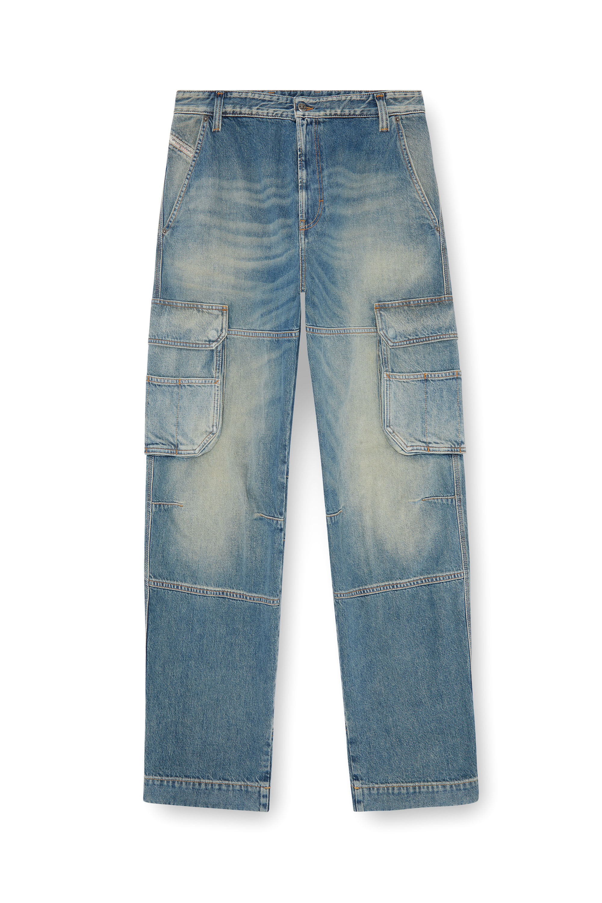 Diesel - Male Straight Jeans D-Fish 09J83, Light Blue - Image 2