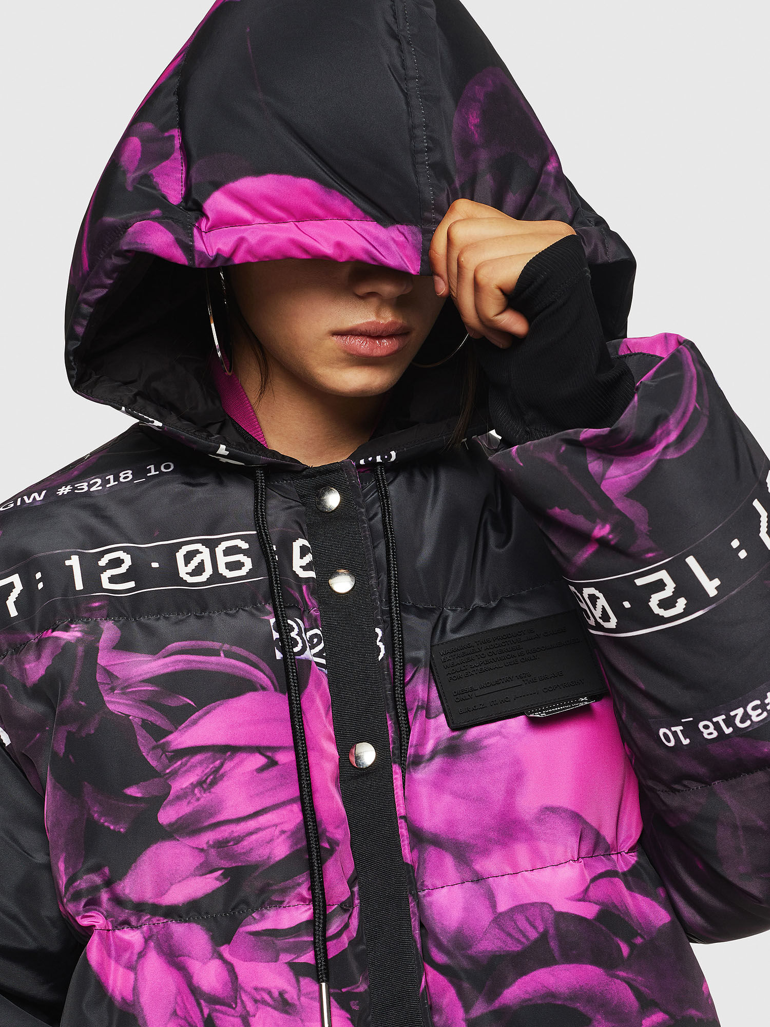 Diesel purple jacket outlet