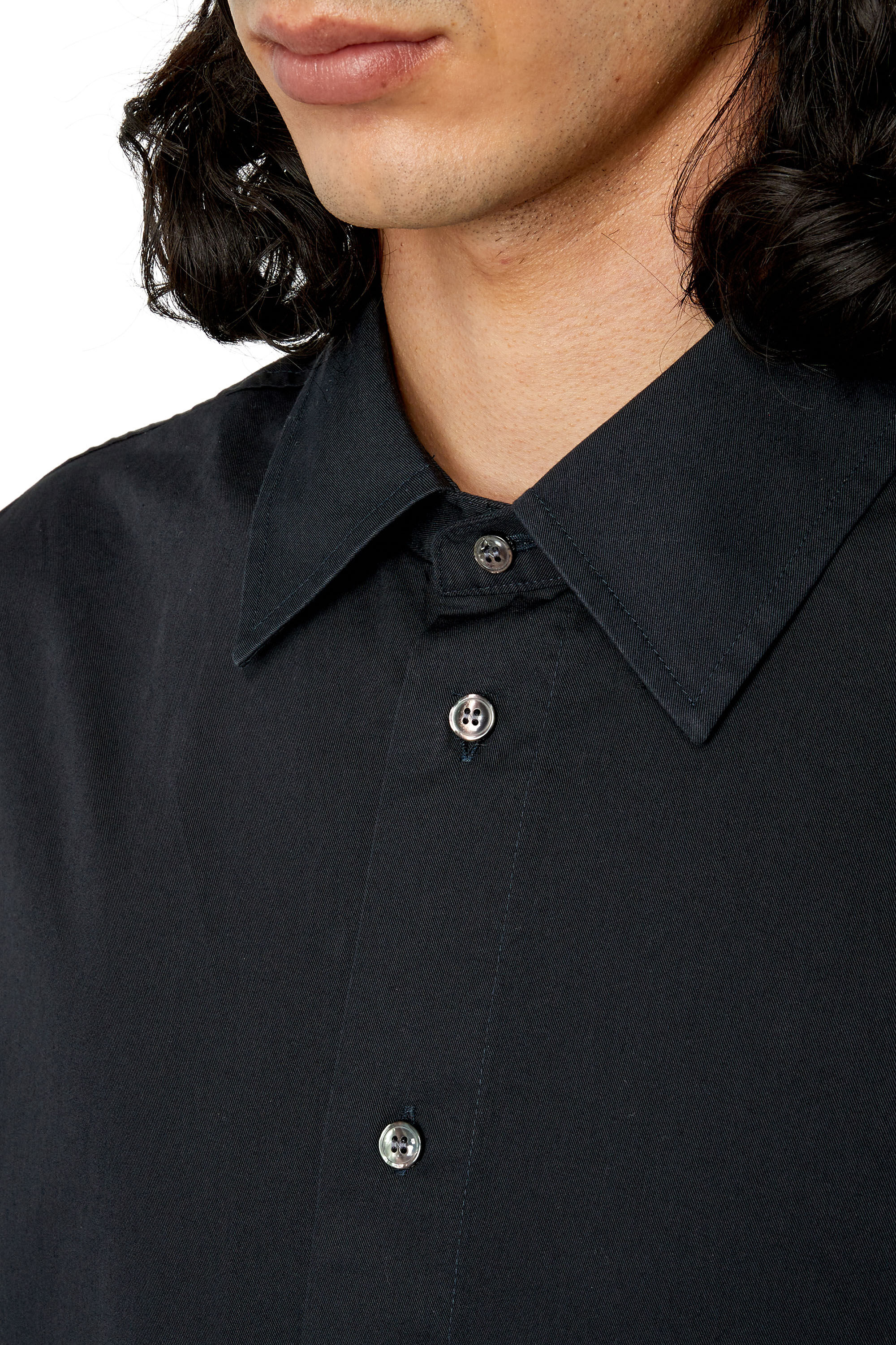S-LIMO-LOGO Man: Shirt with maxi logo embroidery | Diesel S-LIMO-LOGO Man: Shirt with maxi logo embroidery | Diesel
