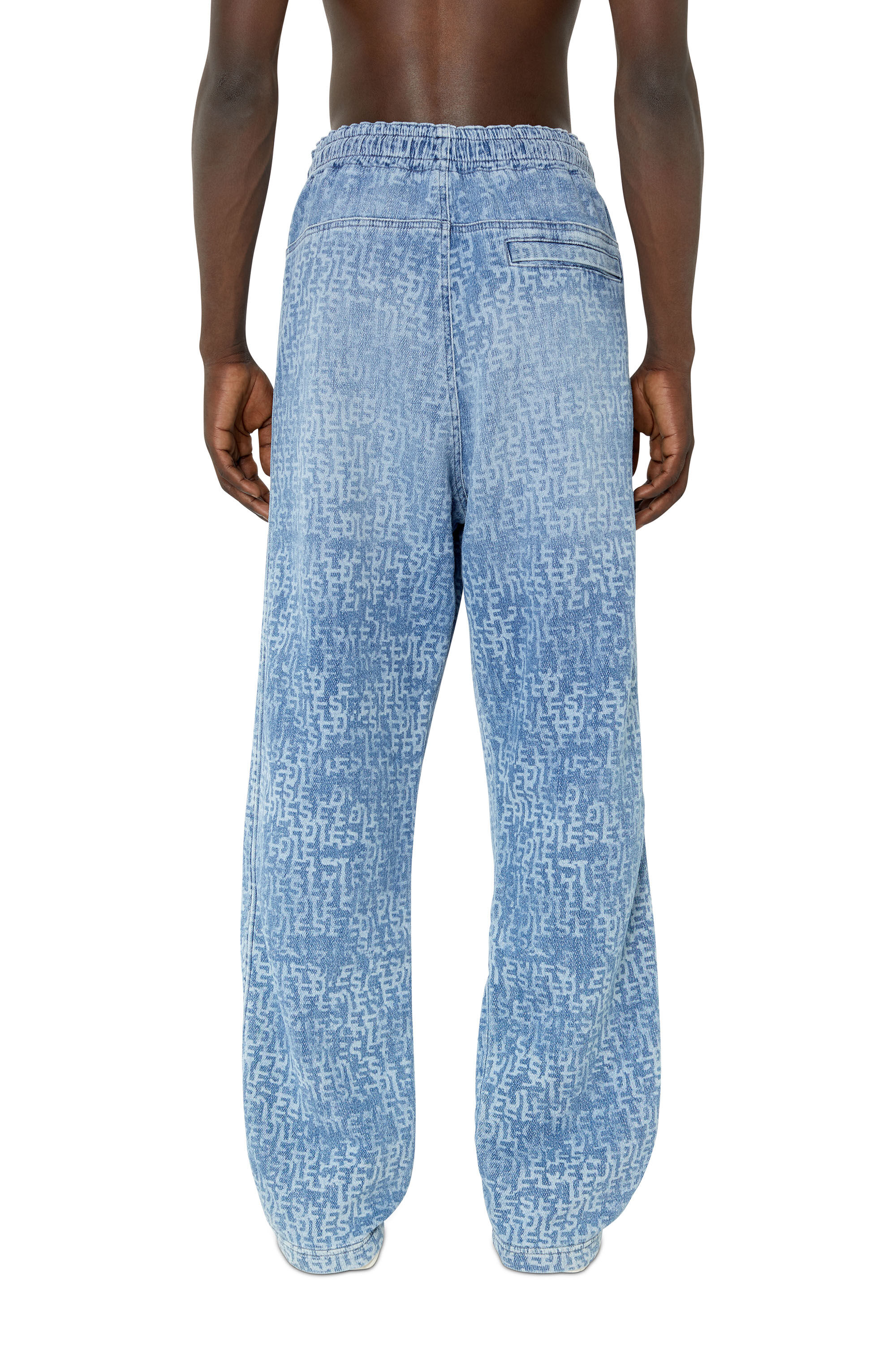 Diesel - Straight D-Martians Track Denim 09E27, Light Blue - Image 4
