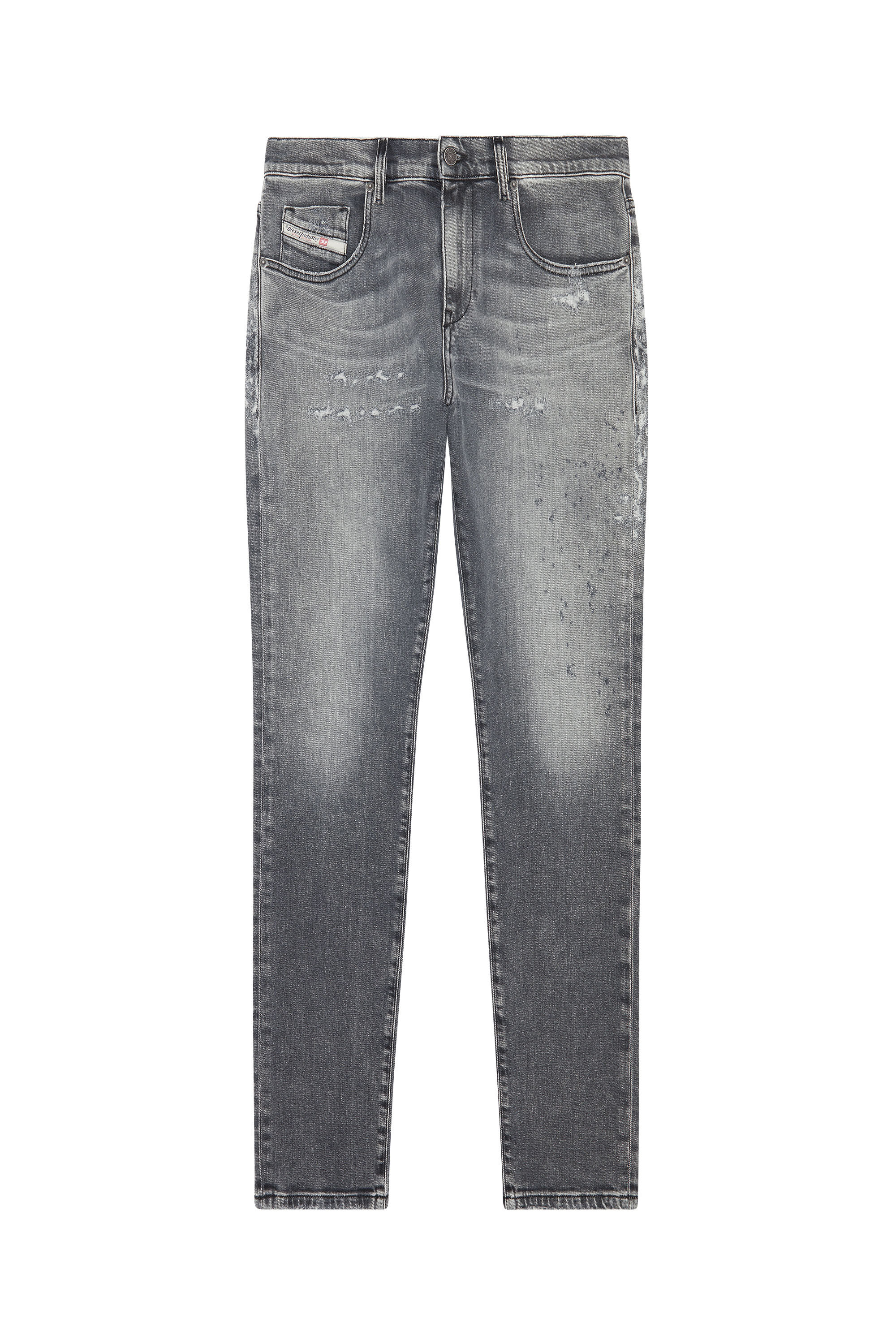 Diesel - Slim Jeans 2019 D-Strukt 09G04, Gris Clair - Image 2