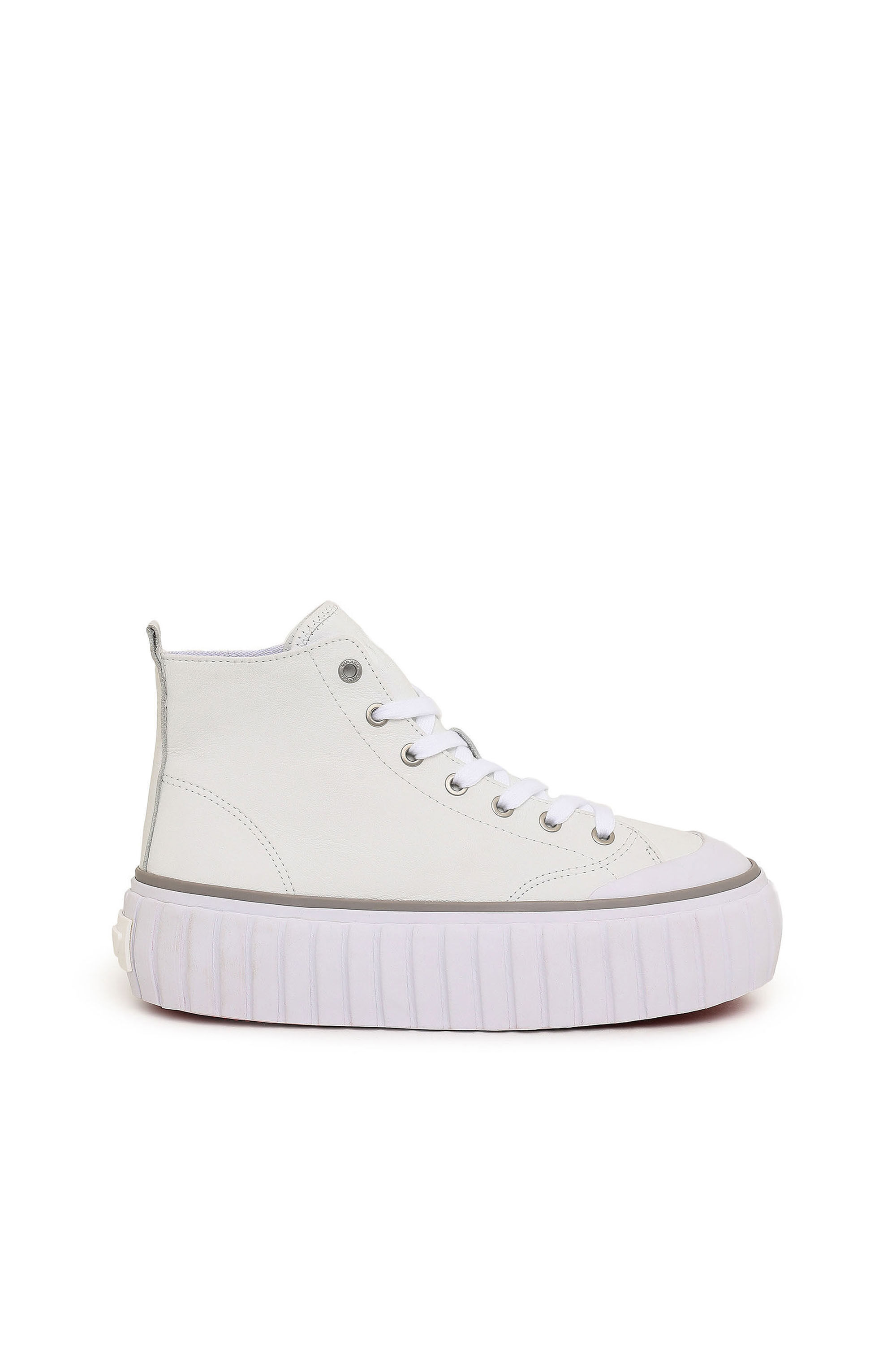 Diesel - S-HANAMI MID X, S-Hanami Mid X - Sneakers montantes à plateforme en cuir Femme in Blanc - 1
