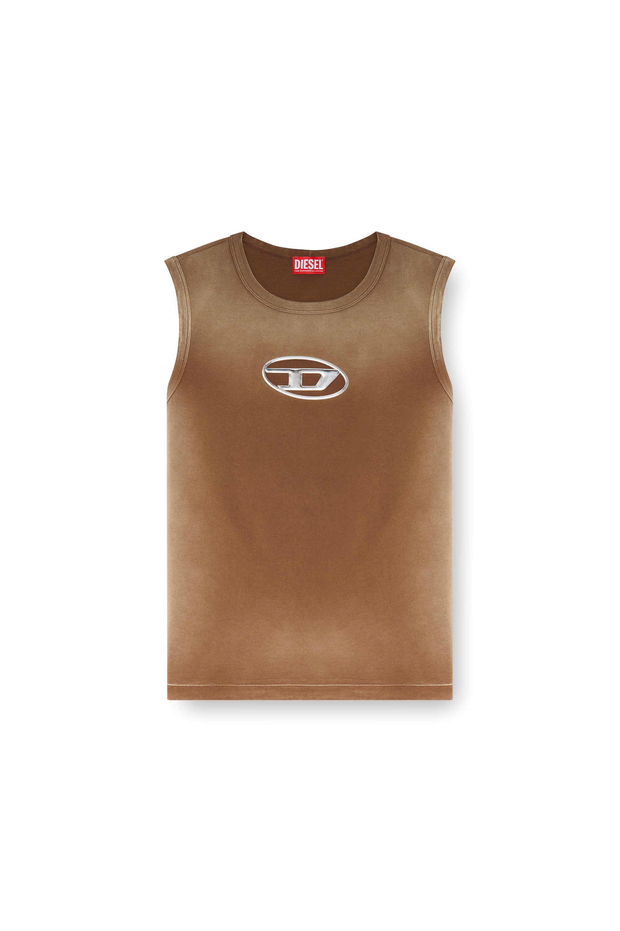 の 人気アイテムランキング with top tank Faded Men's puffy Diesel | Brown | D Oval トップス