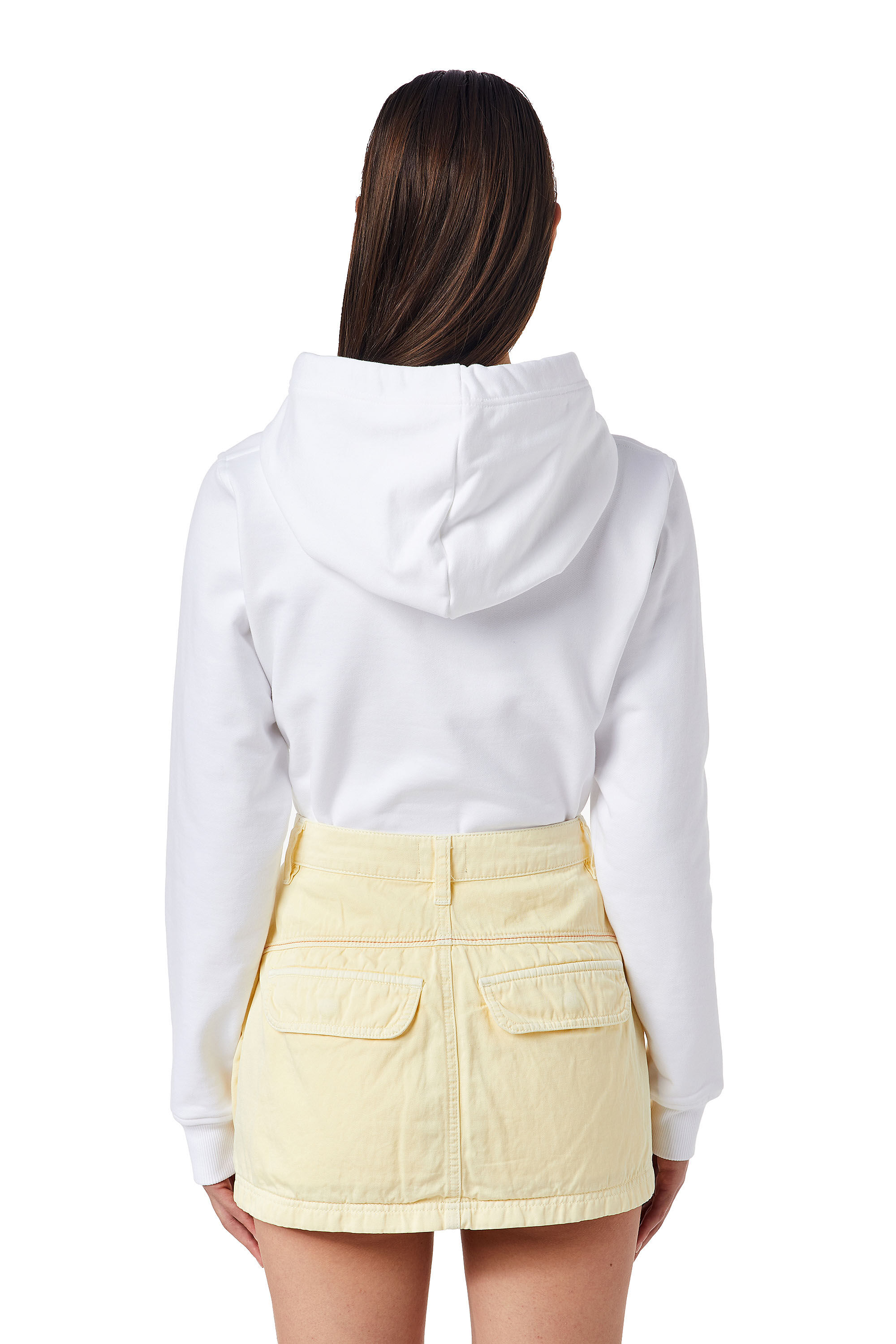 Diesel - F-REGGY-HOOD-DIV, Female's Denim Division hoodie in White - 4