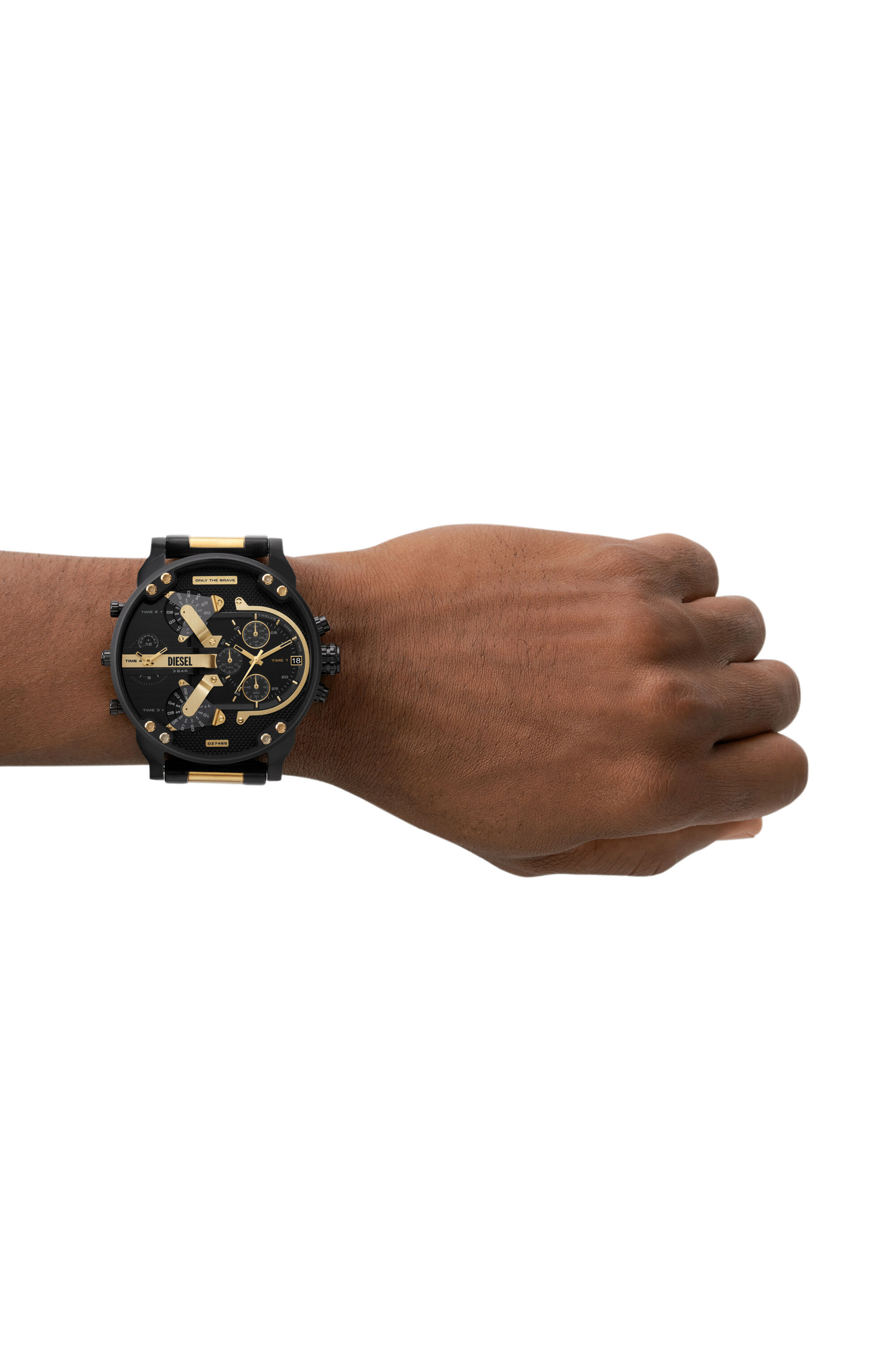 Diesel black sales gold watch