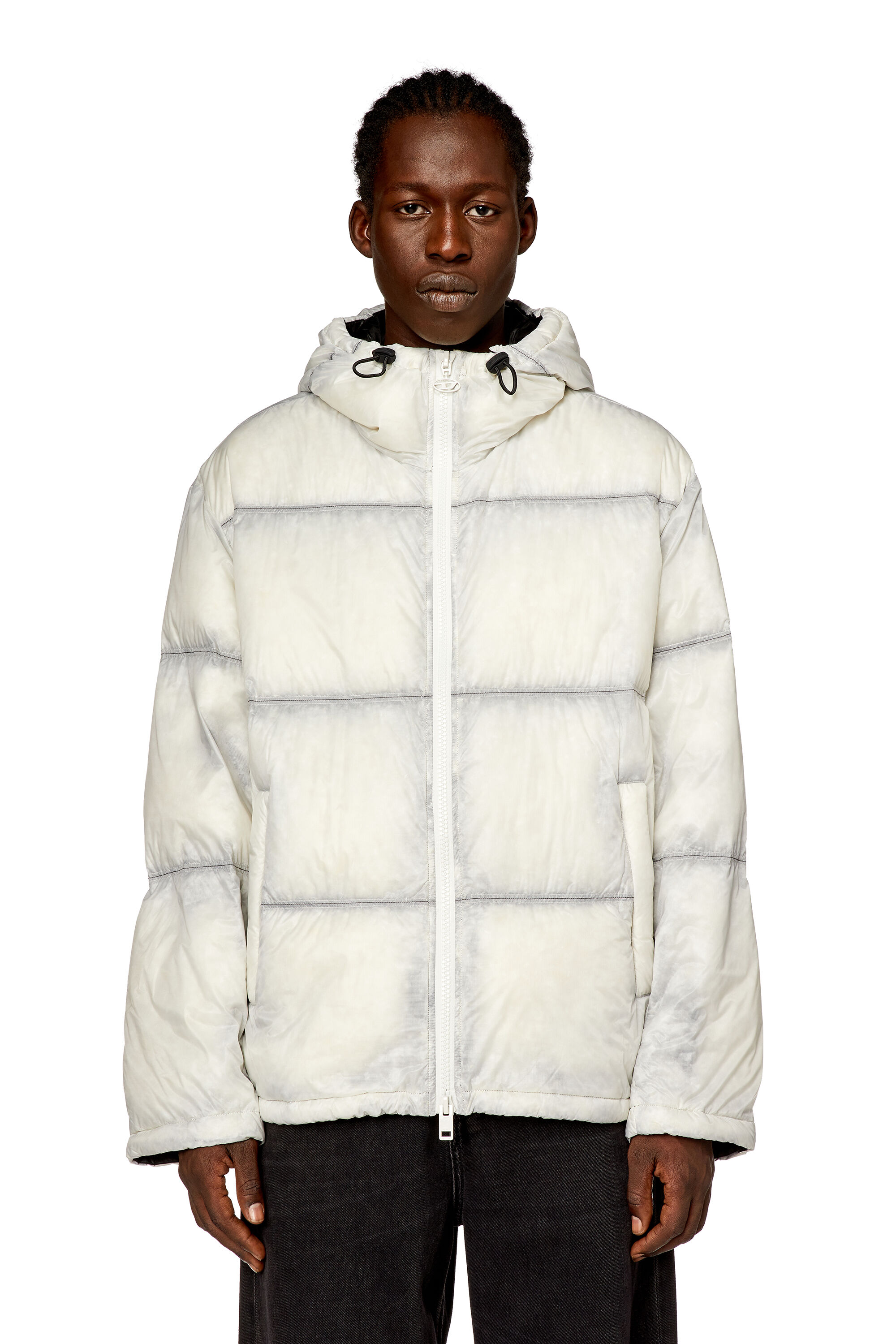 Men's hooded ripstop down coat discount