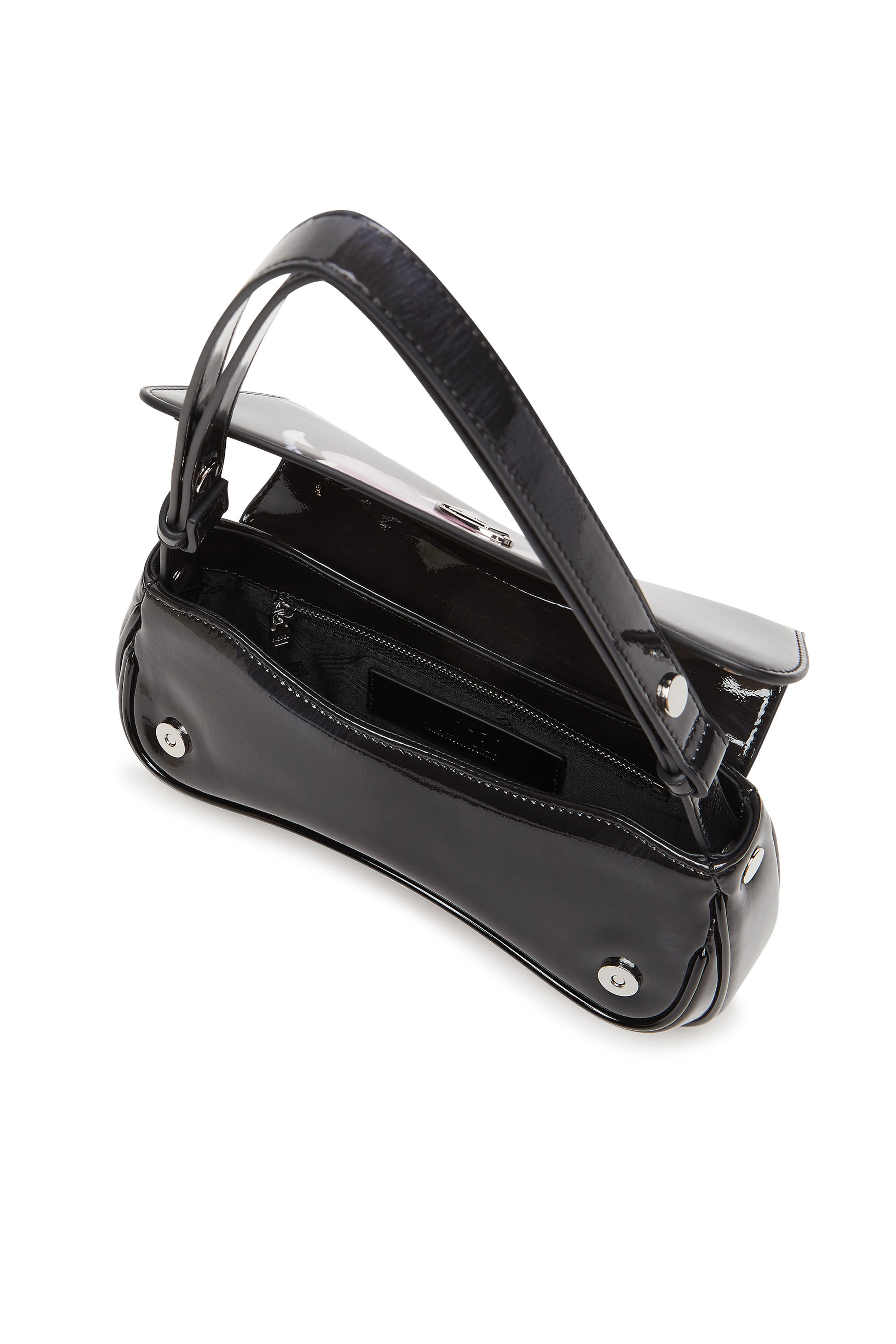 Diesel - PLAY CLUTCH, Female's Play-Glossy clutch with print in Black - 2