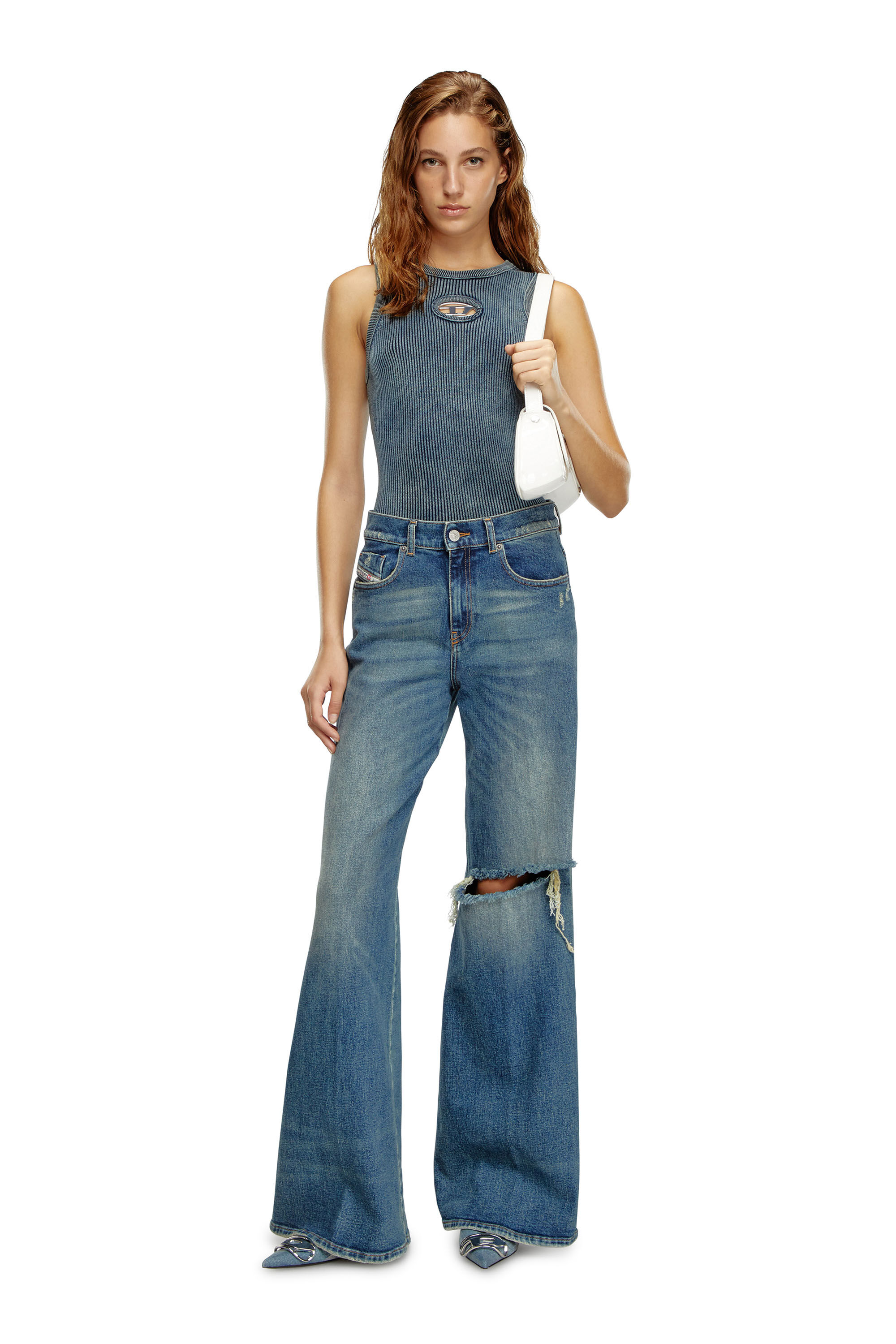 Diesel - Female's Flare Jeans 1978 D-Akemi 007M5, Medium Blue - 1